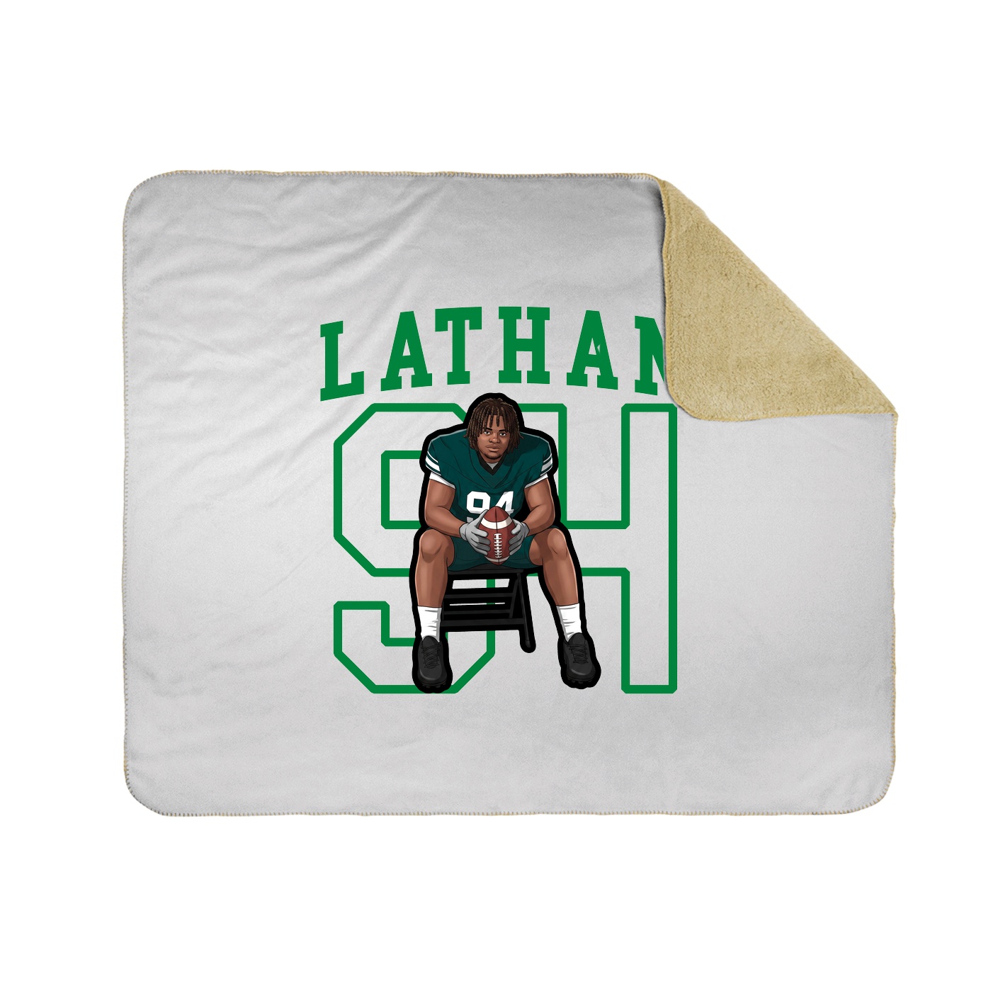 Throw Blanket — Shirsey in White