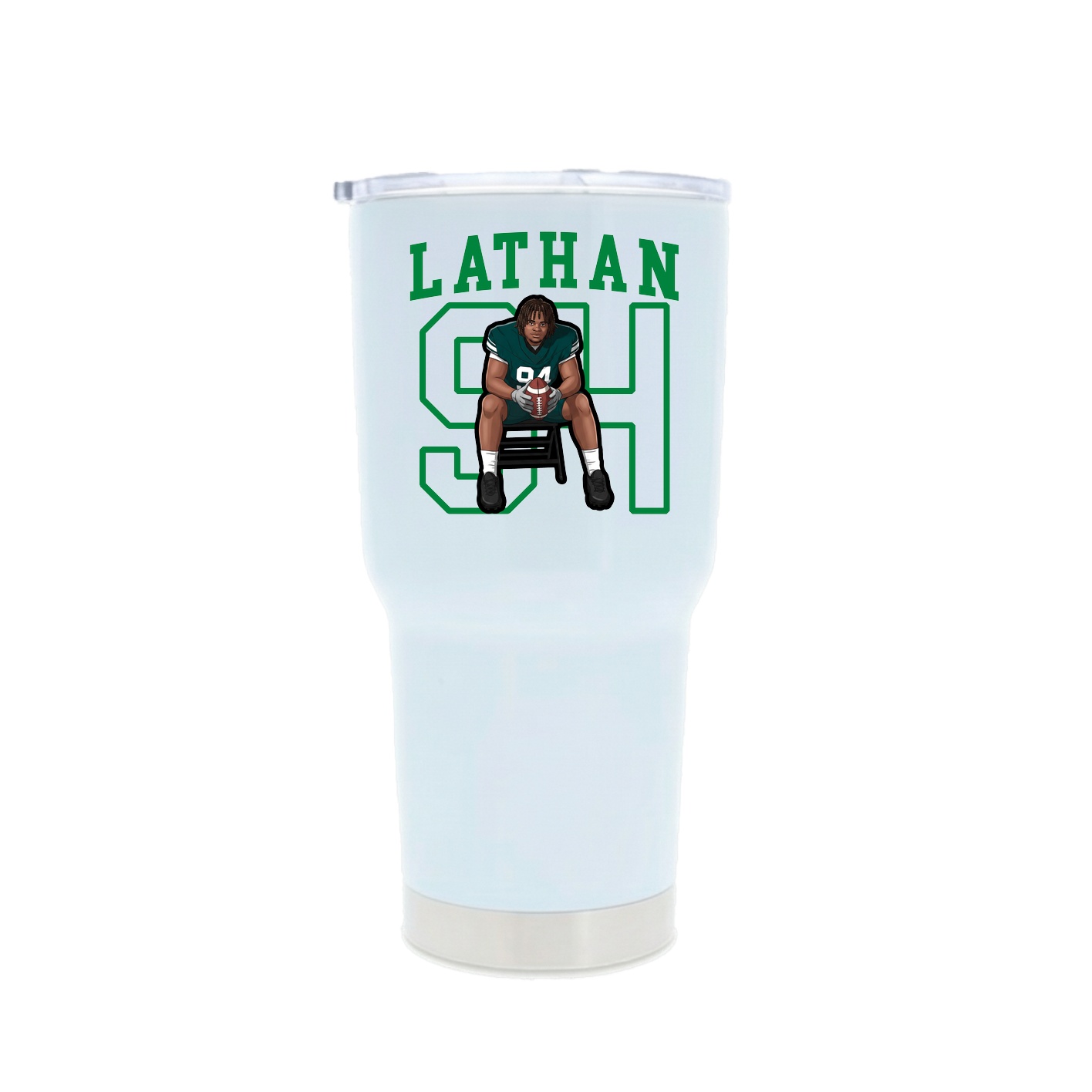 30oz Stainless Steel Tumbler — Shirsey in White