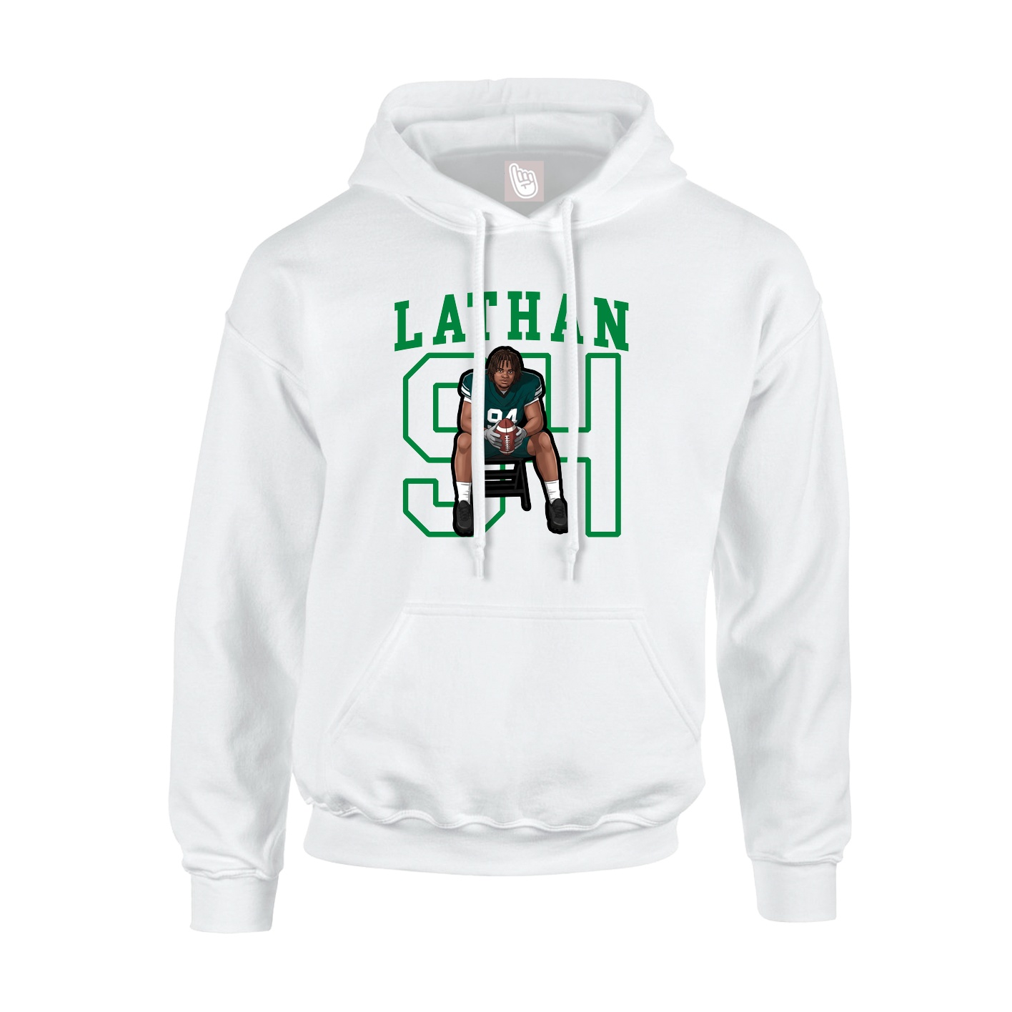 Hoodie — Shirsey in White