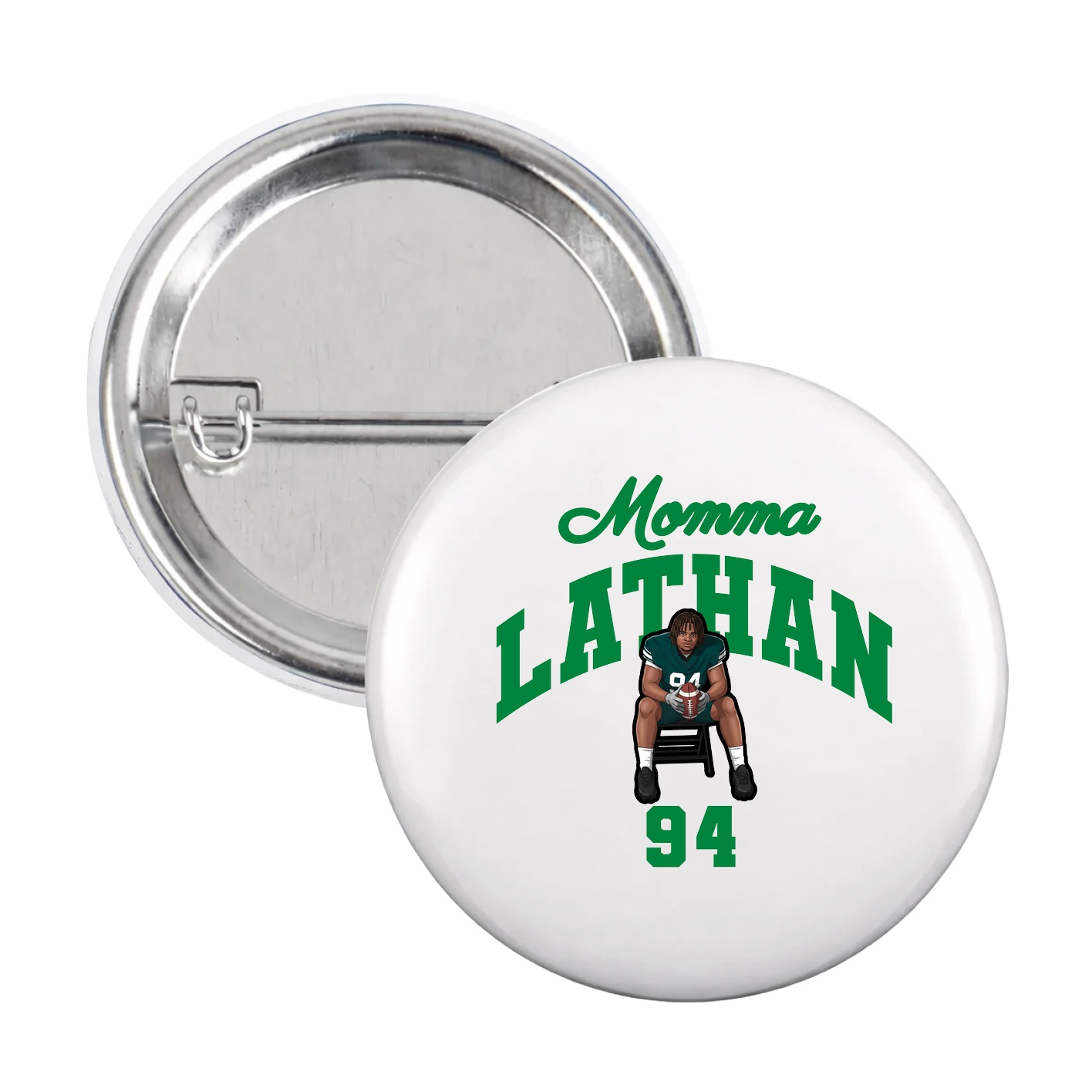 Game Day Button — Mothers Day Arch in White