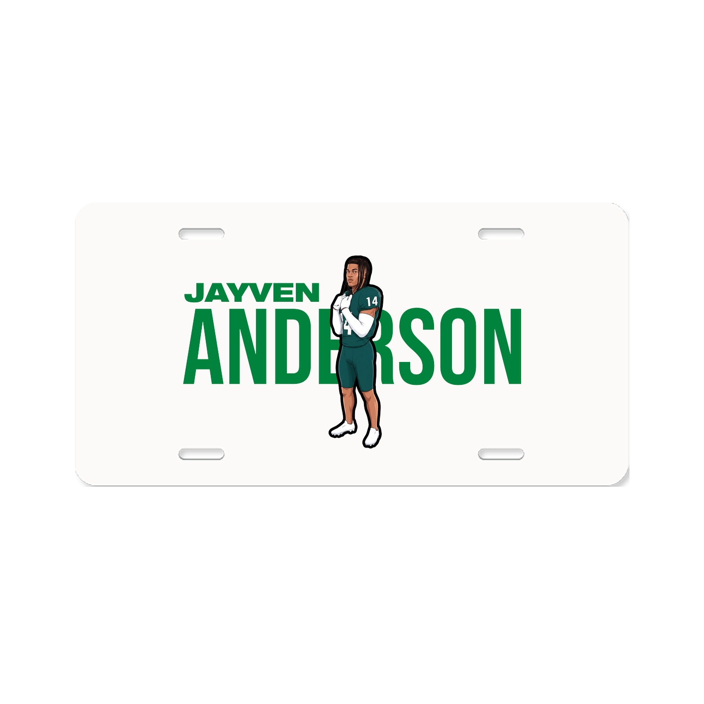 License Plate — Player Name in Classic