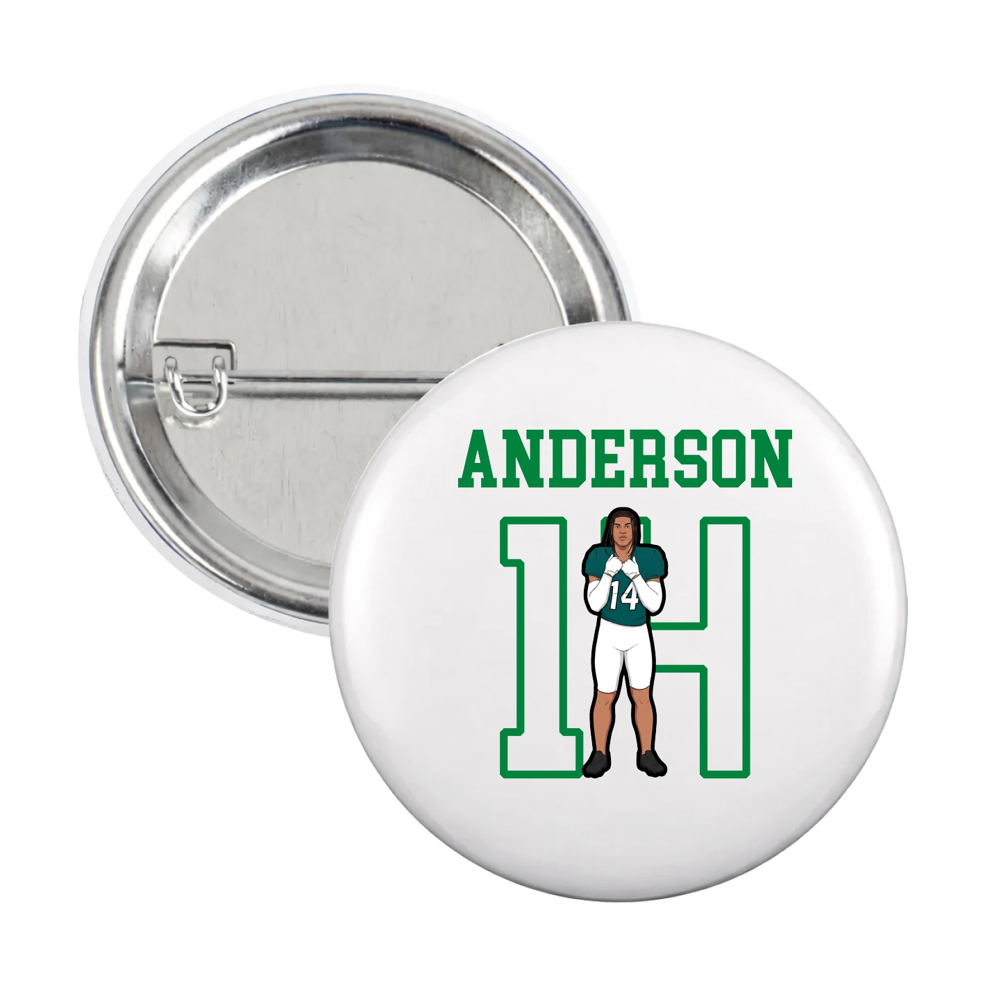 Game Day Button — Shirsey in White