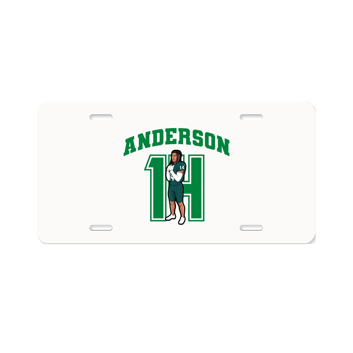 License Plate — Number in Classic