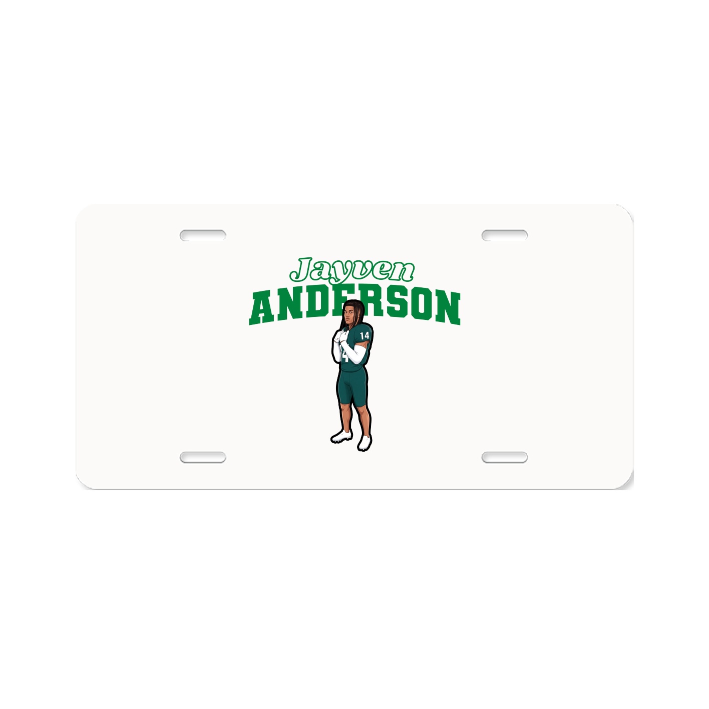 License Plate — Name Arch in Classic