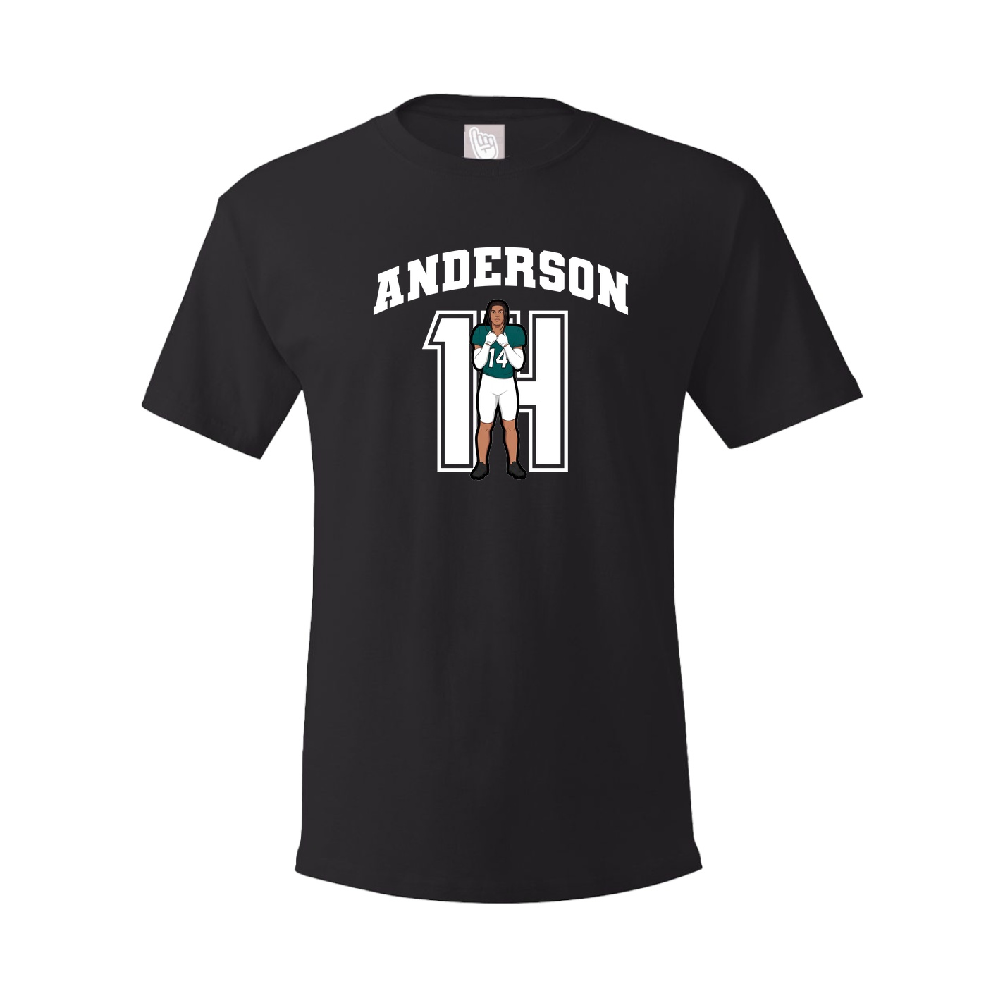 Youth Tee — Number in Black