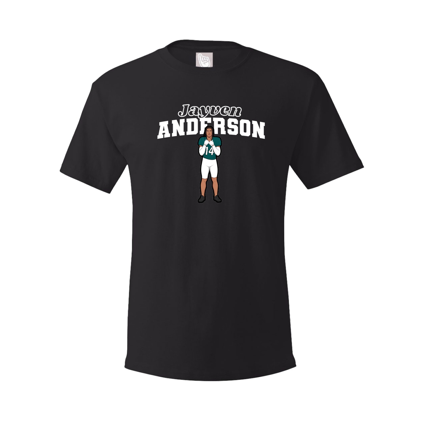 Youth Tee — Name Arch in Black