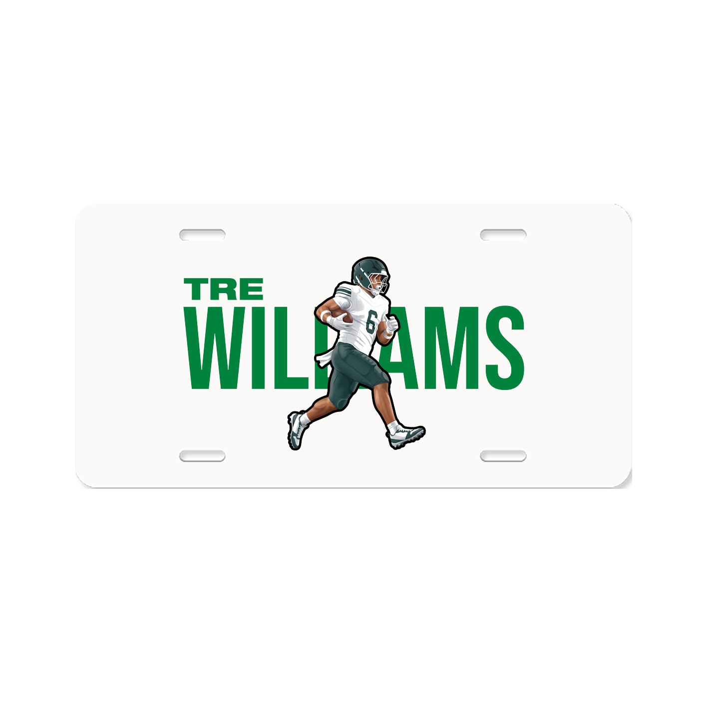 License Plate — Player Name in Classic