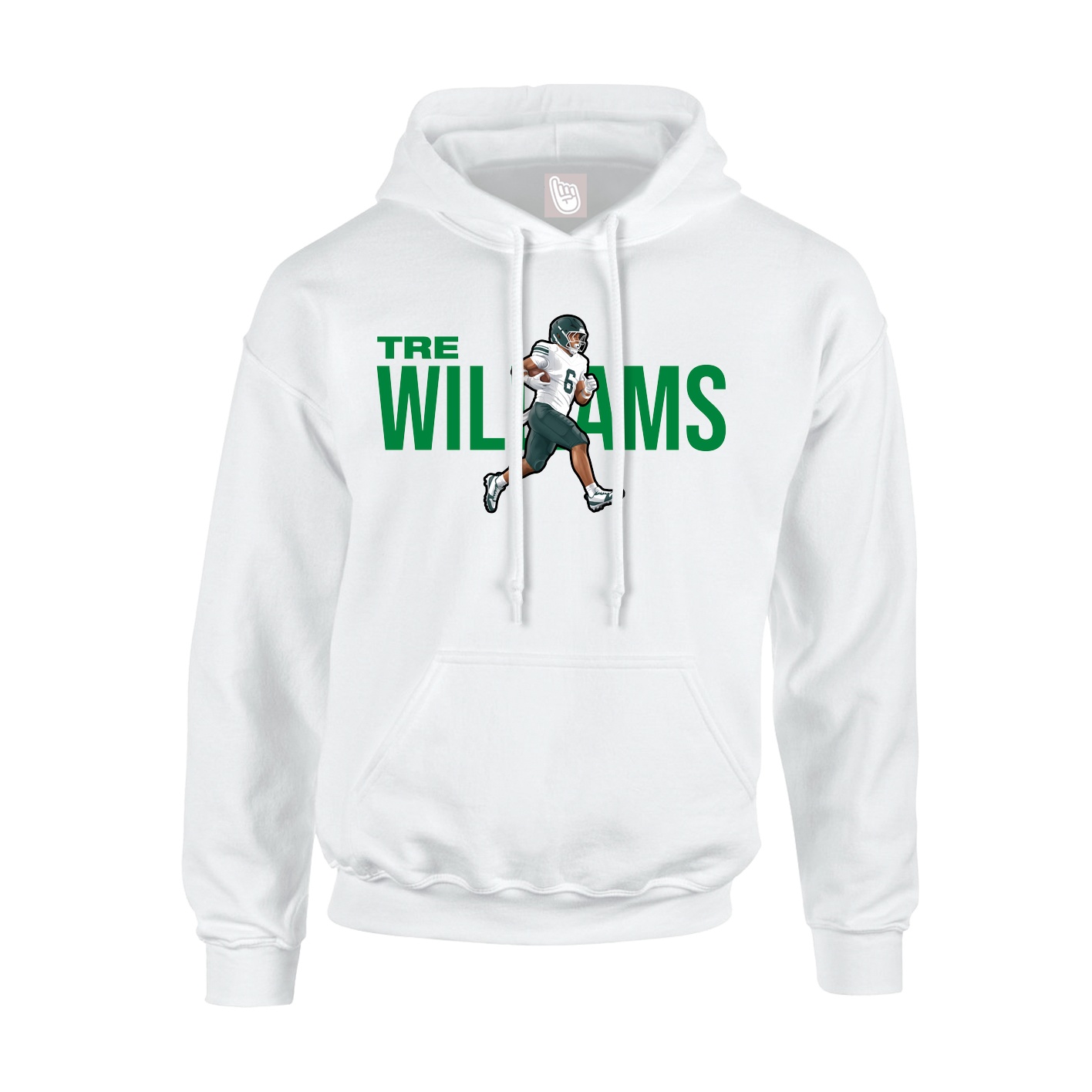 Hoodie — Player Name in White