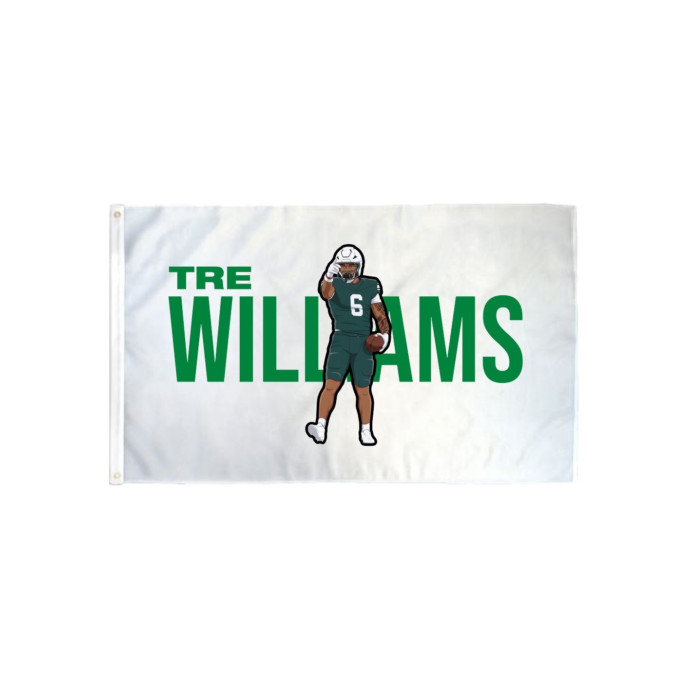 3x5 Flag — Player Name in Classic