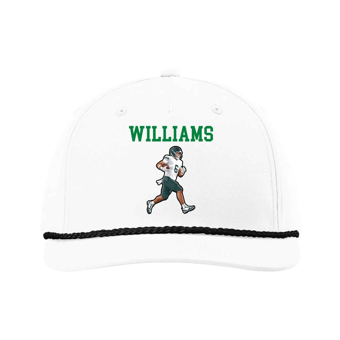 Five-Panel Classic Rope Cap — Shirsey in White