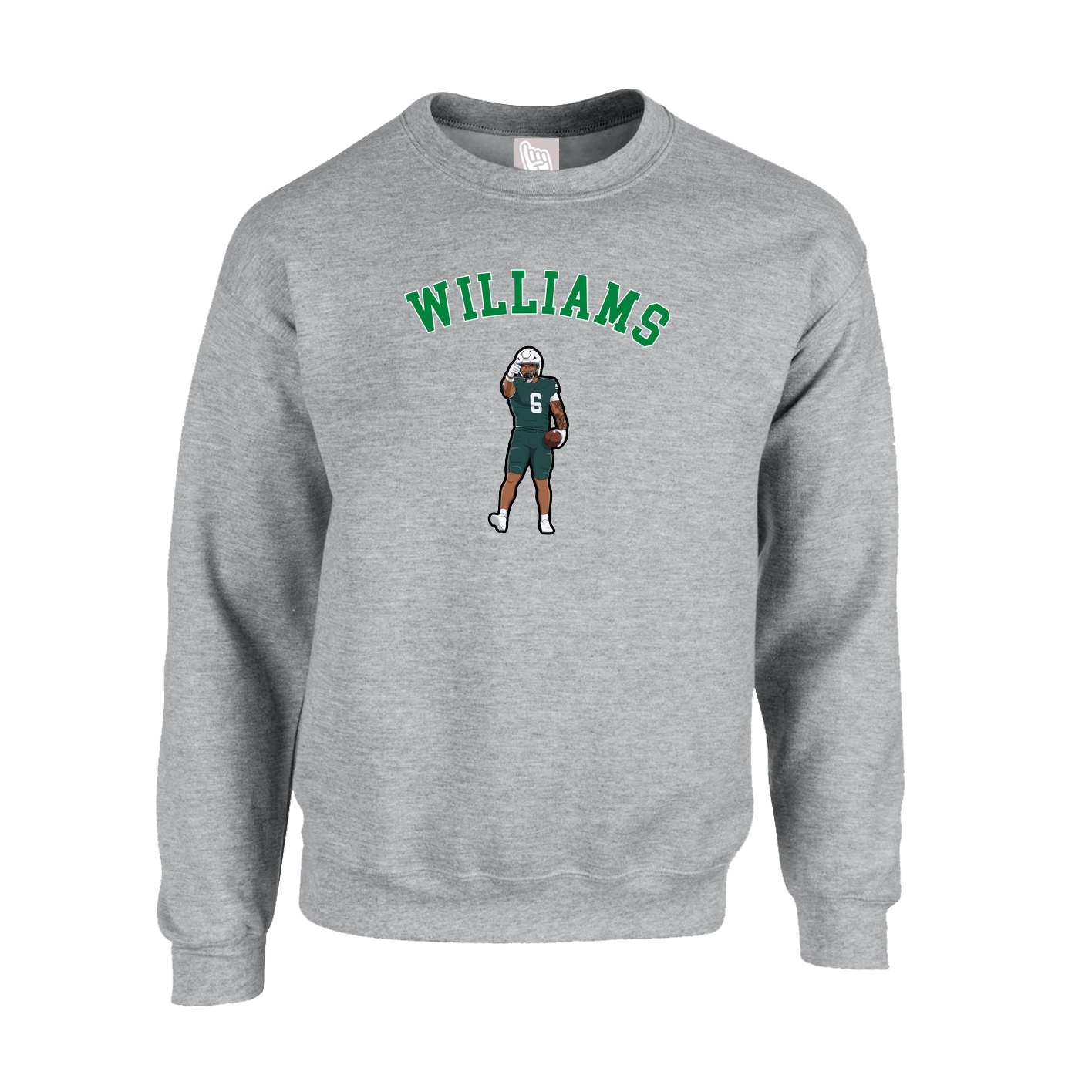 Fleece Crew — Shirsey Arch in Grey