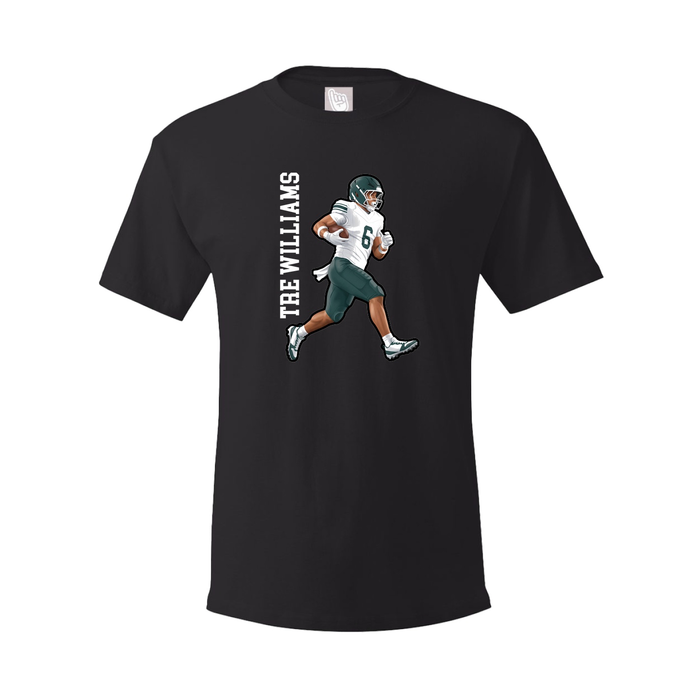 Tee — Name Vertical in Black