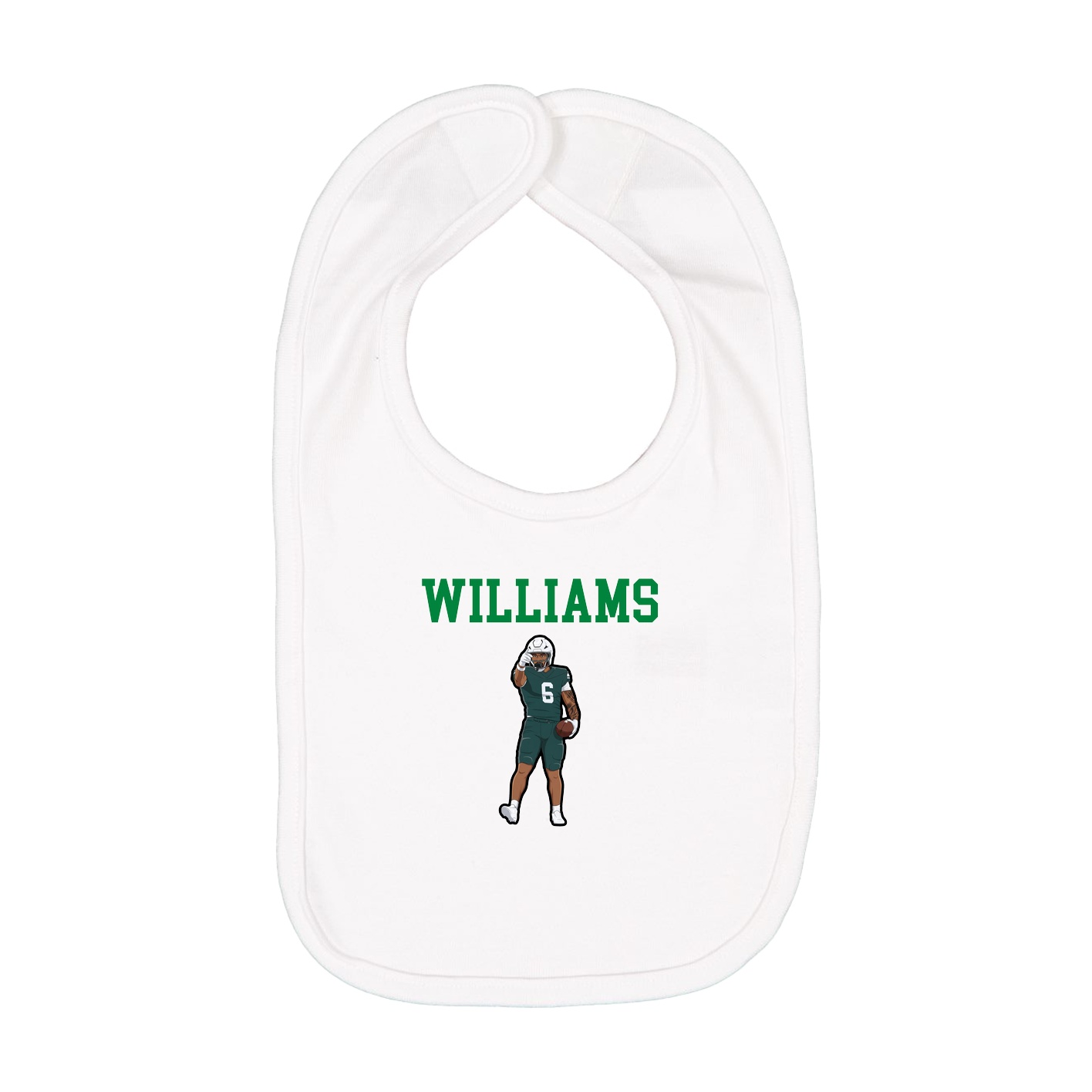 Infant Bib — Shirsey in White