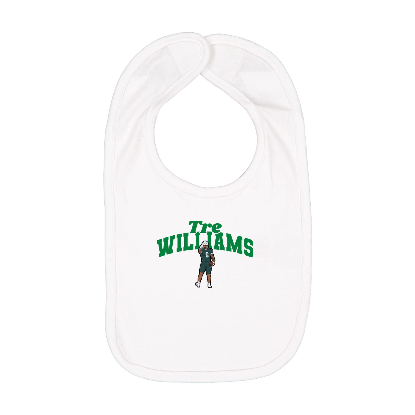 Infant Bib — Signature Arch in White