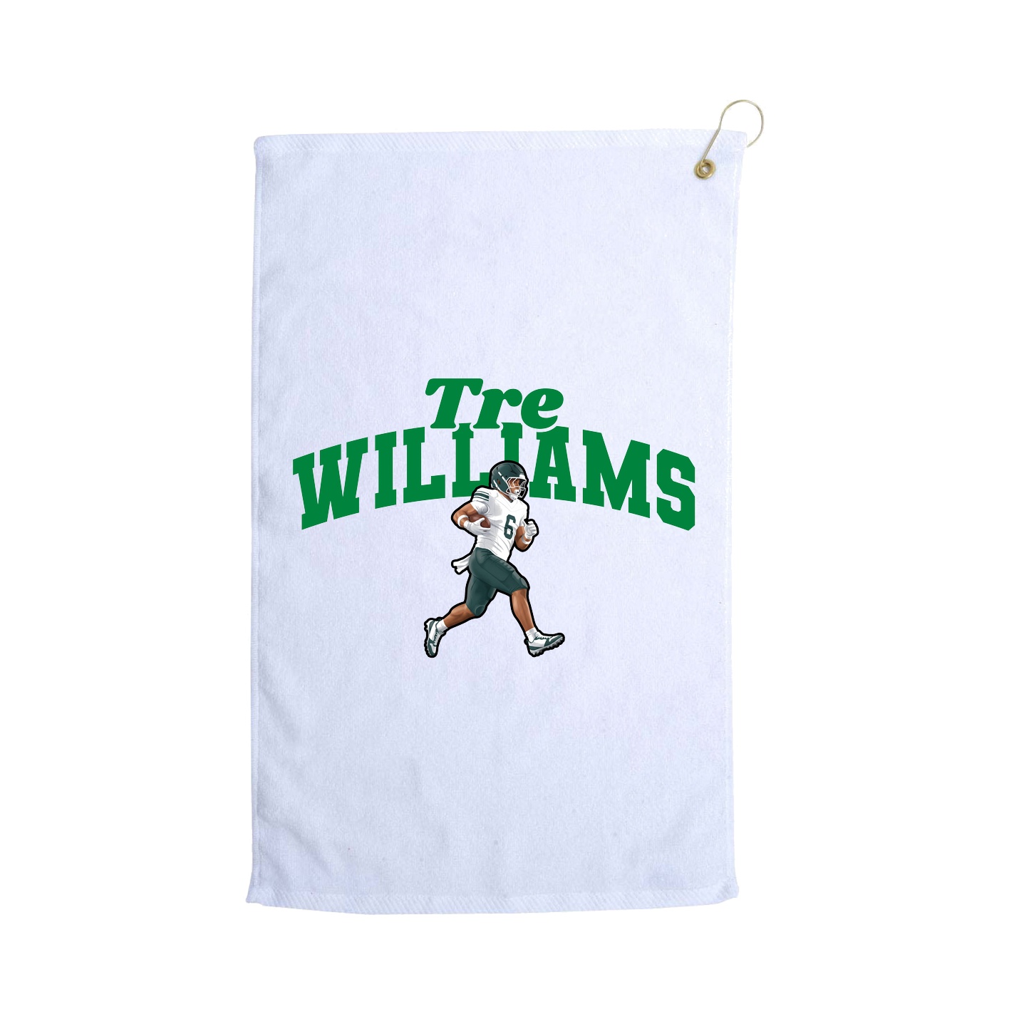 Golf Towel — Signature Arch in White