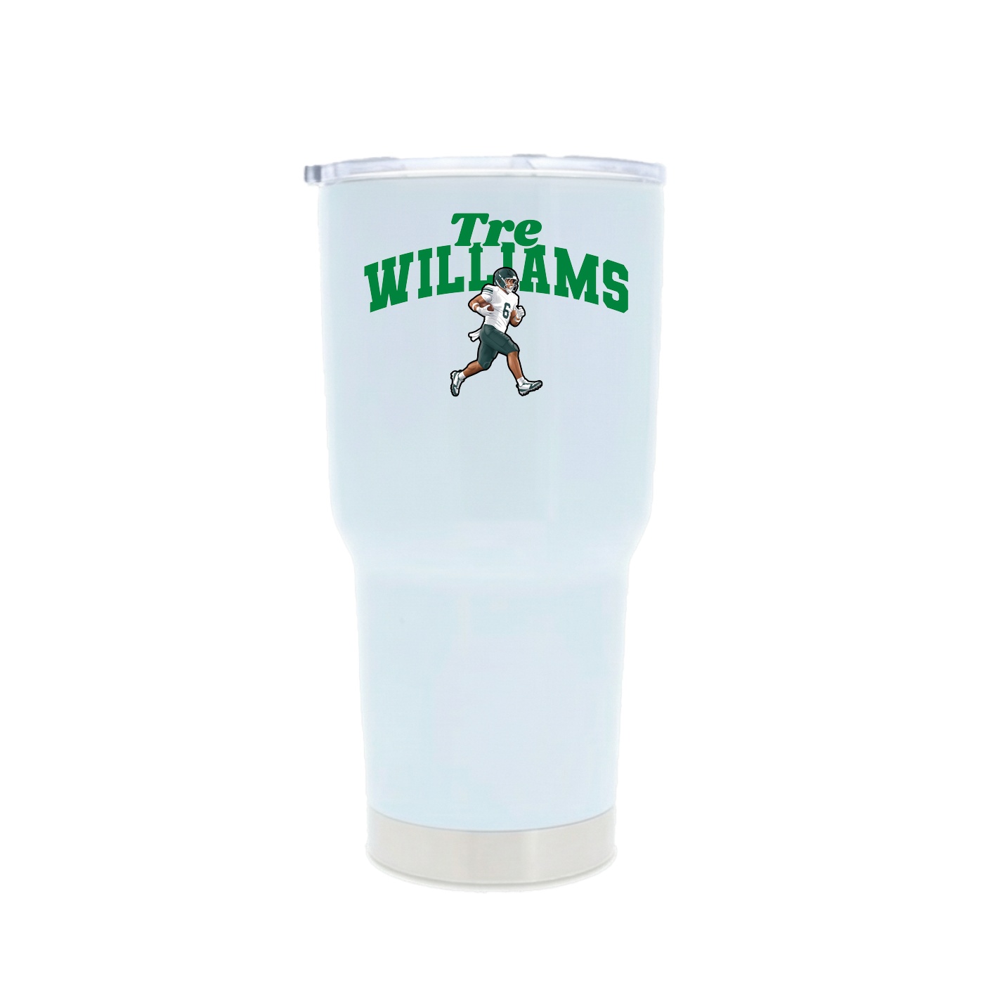 30oz Stainless Steel Tumbler — Signature Arch in White