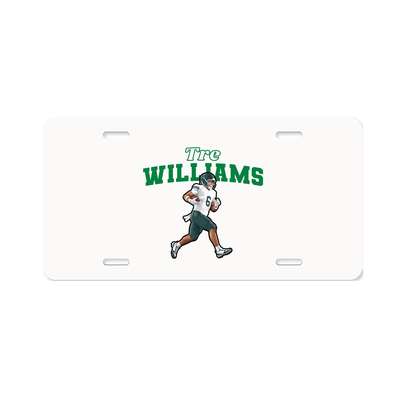 License Plate — Name Arch in Classic