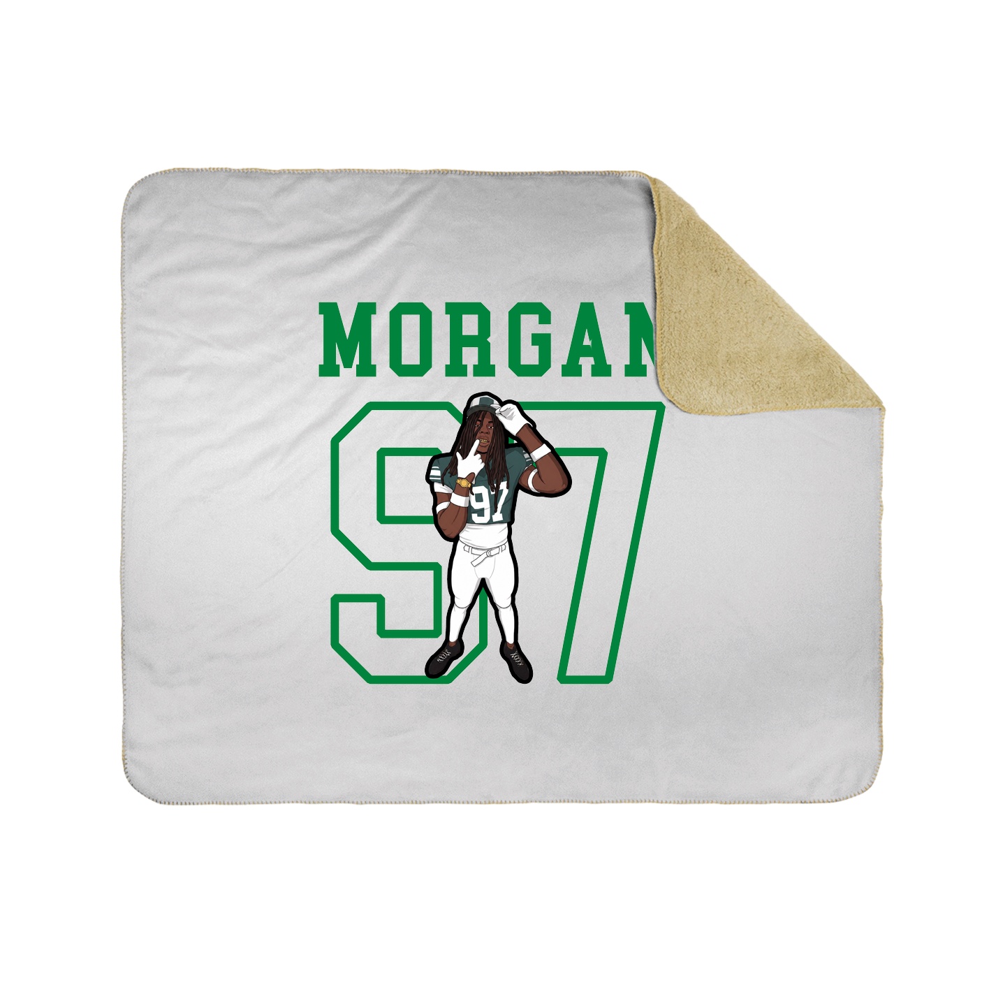 Throw Blanket — Shirsey in White