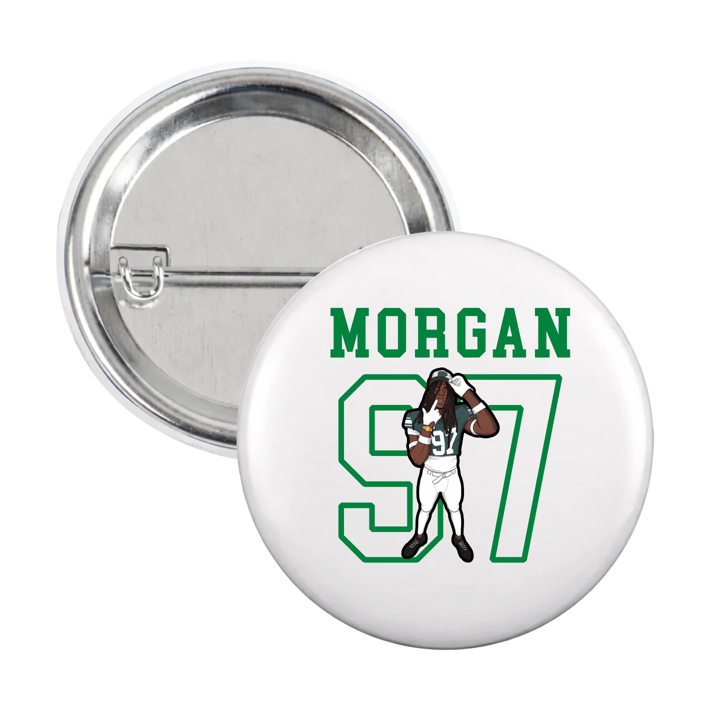 Game Day Button — Shirsey in White