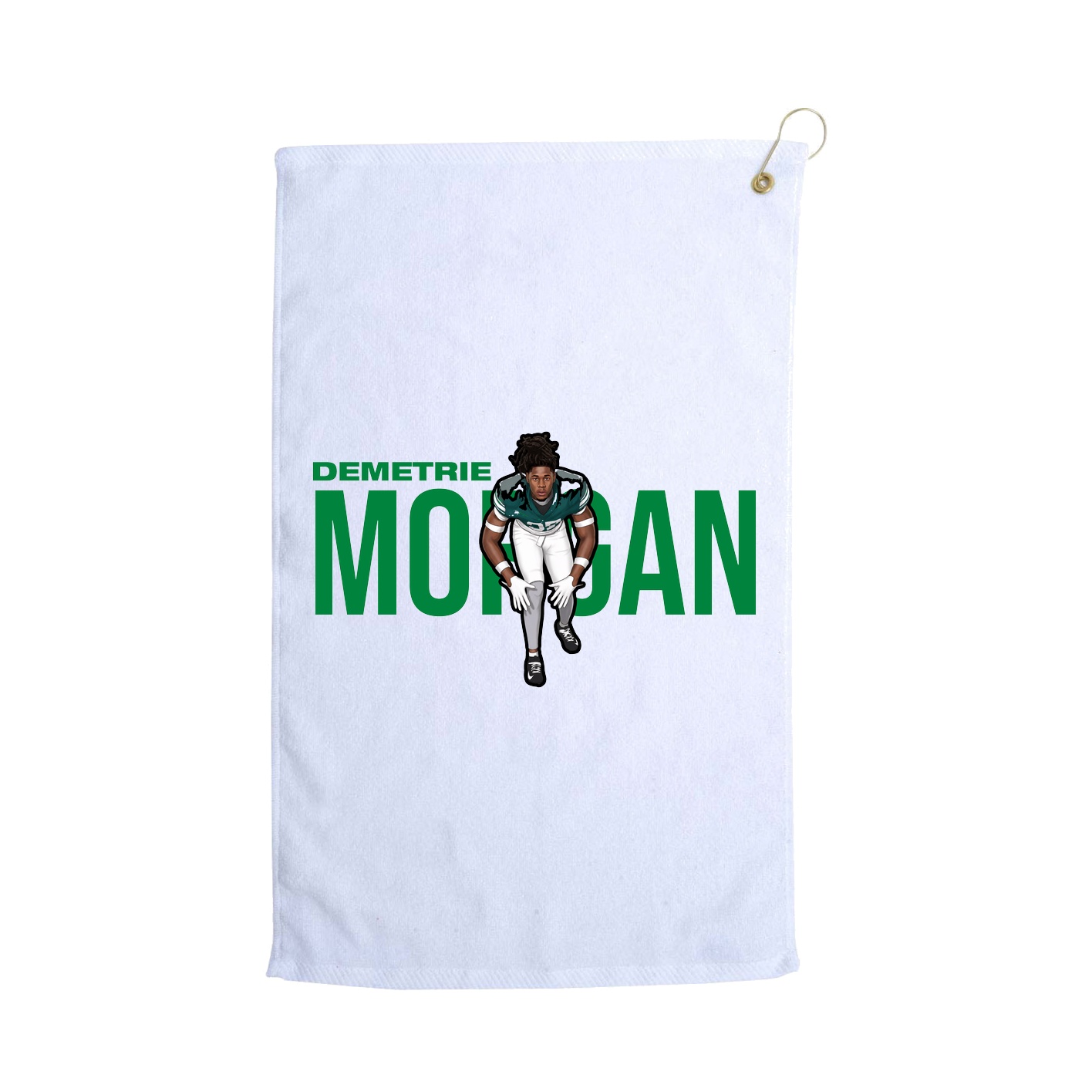 Golf Towel — Player Name in White
