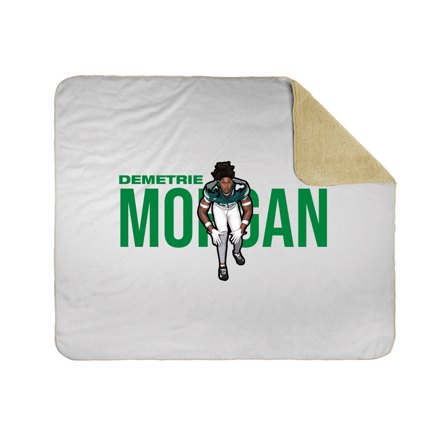 Throw Blanket — Player Name in White