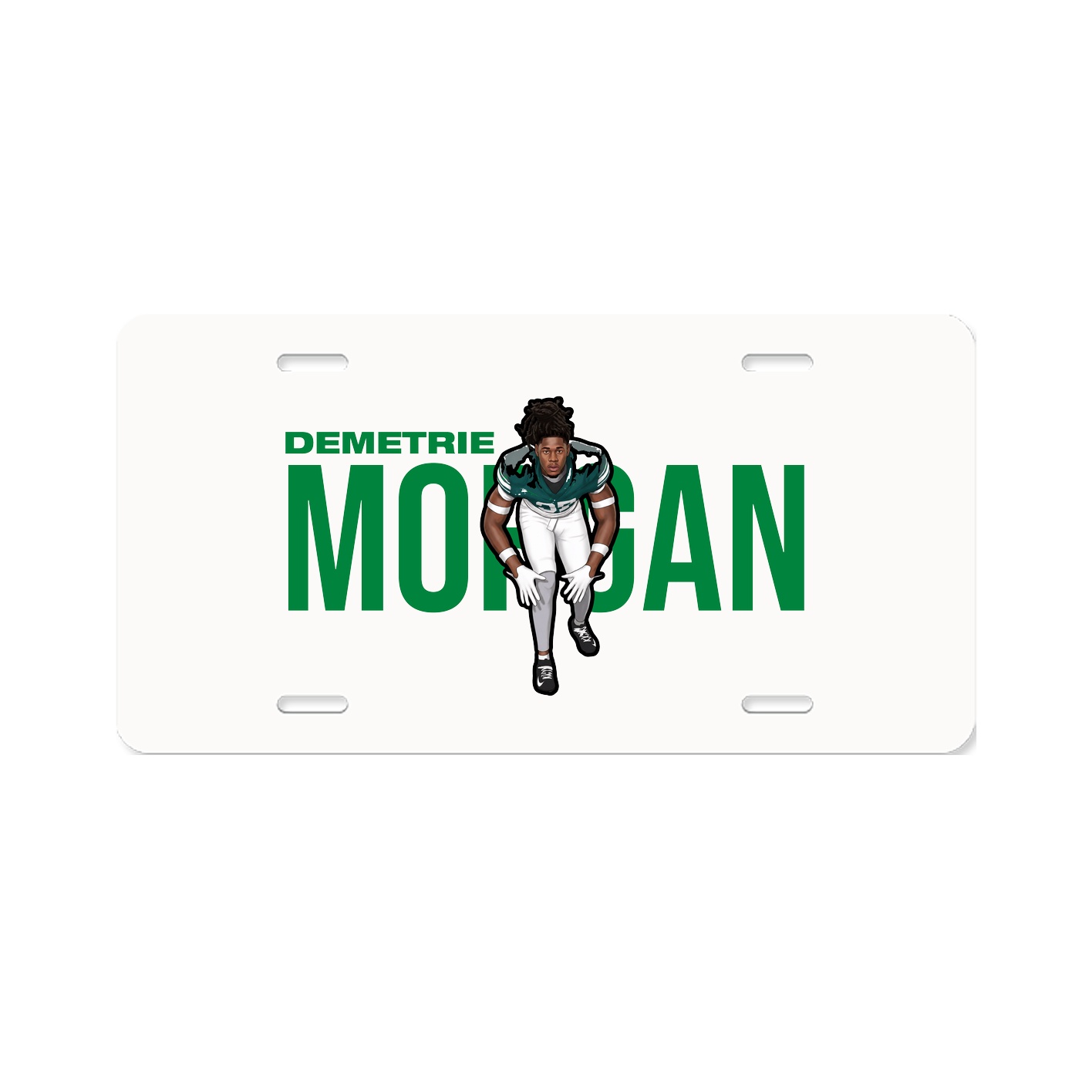 License Plate — Player Name in Classic