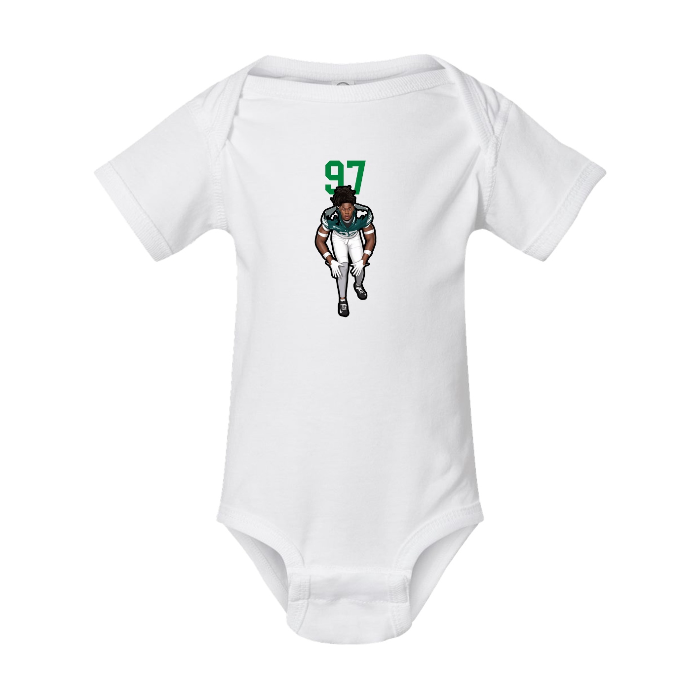 Baby Onesie — Number Top in White