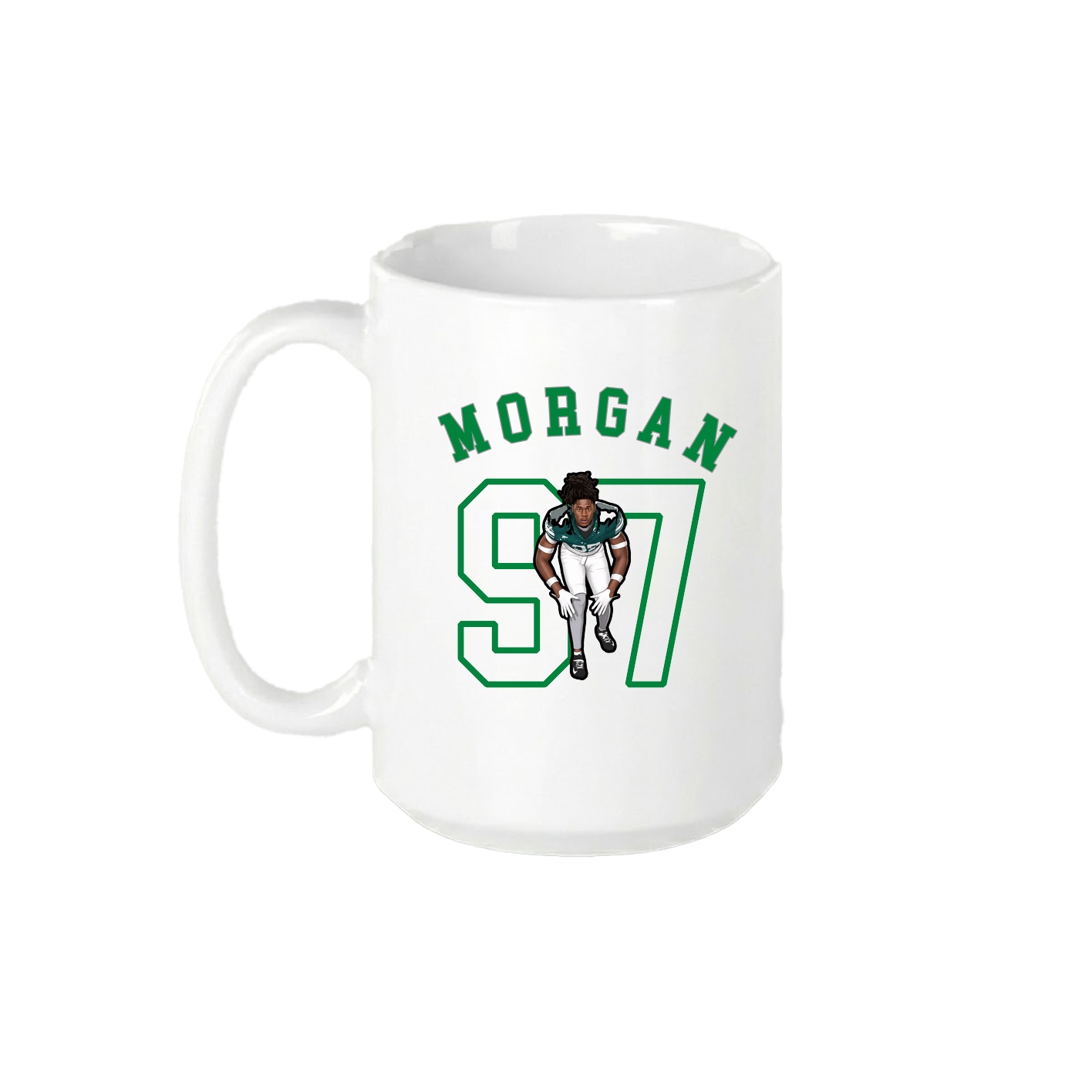 15oz Coffee Mug — Shirsey Arch in White