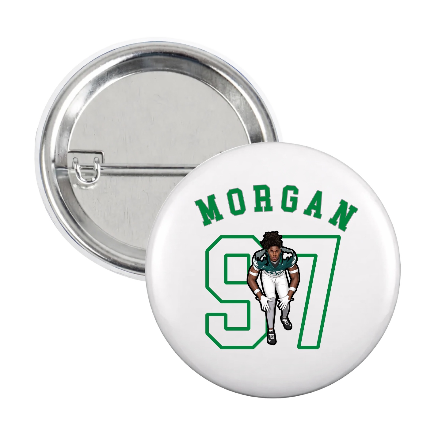 Game Day Button — Shirsey Arch in White
