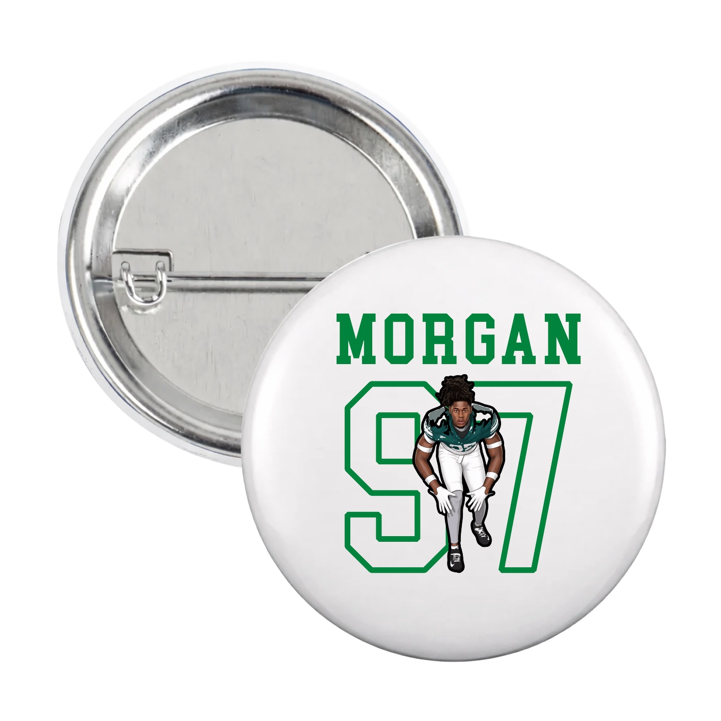 Game Day Button — Shirsey in White