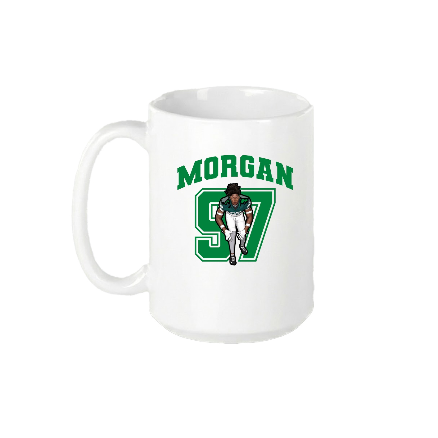 15oz Coffee Mug — Number in White