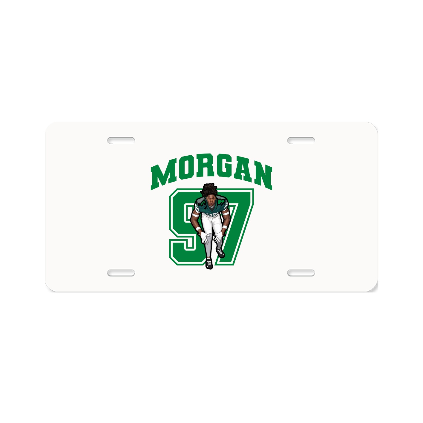 License Plate — Number in Classic