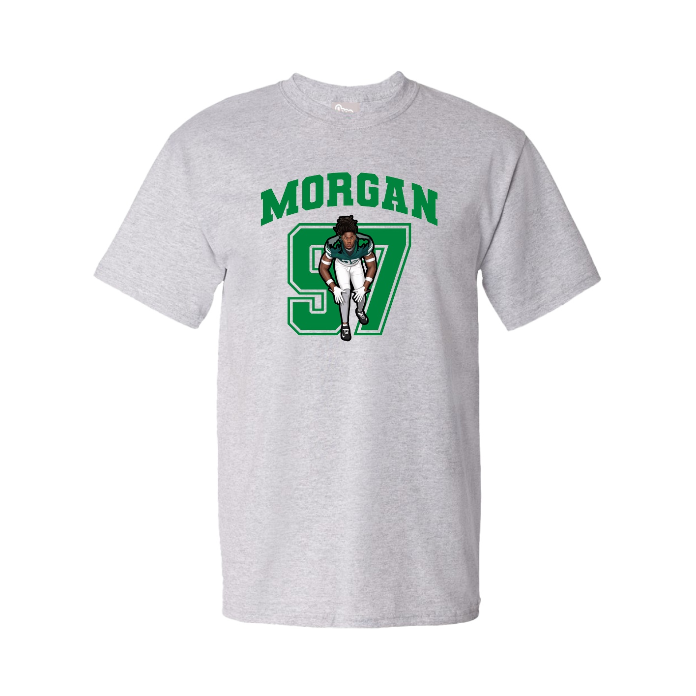 Youth Tee — Number in Grey