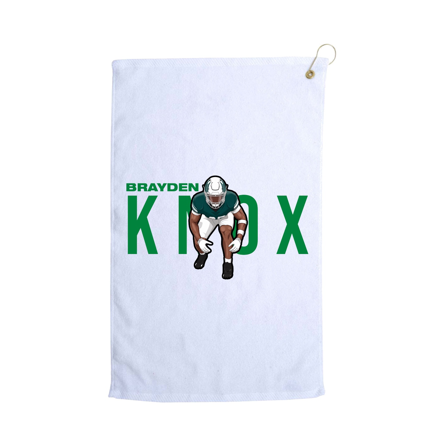 Golf Towel — Player Name in White