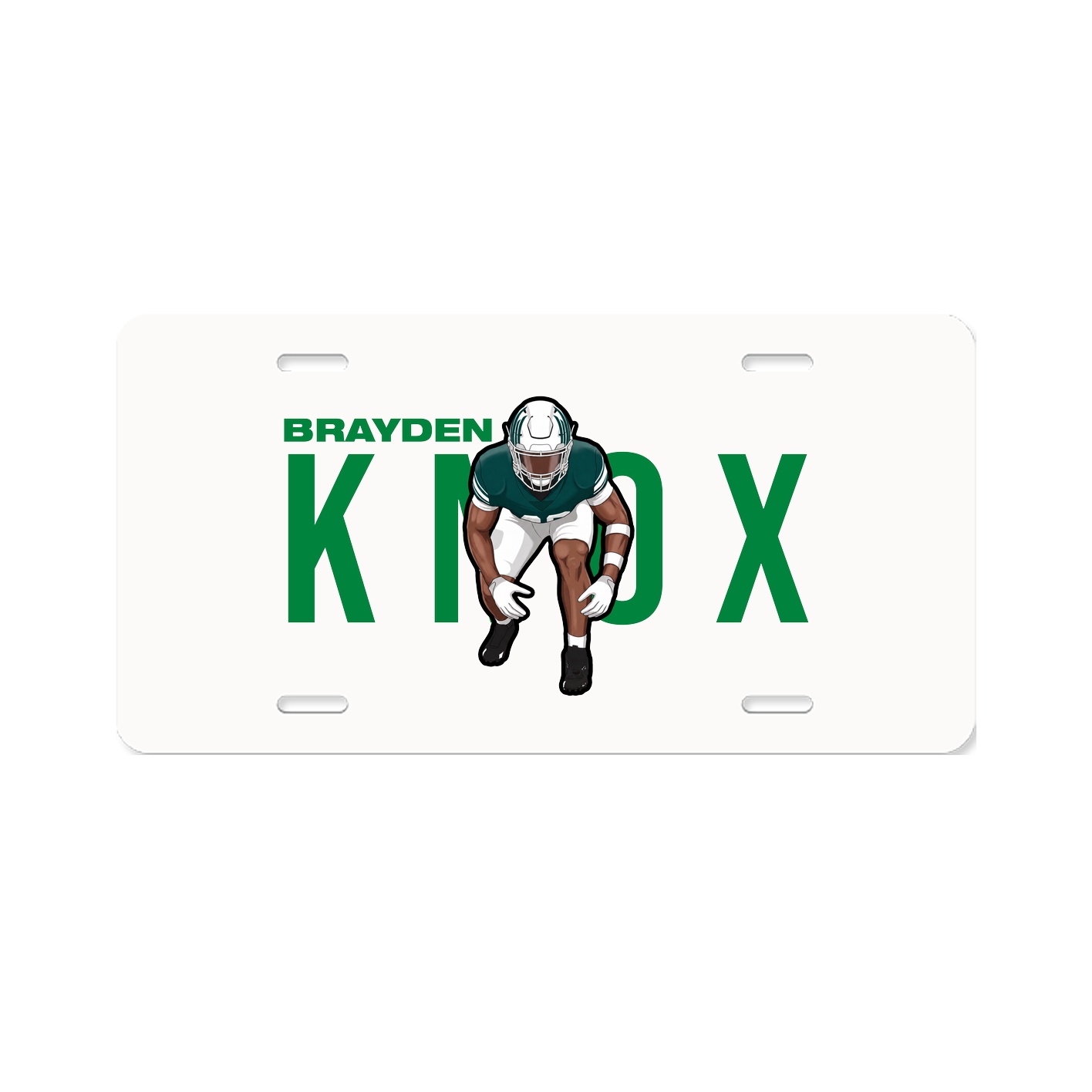 License Plate — Player Name in Classic