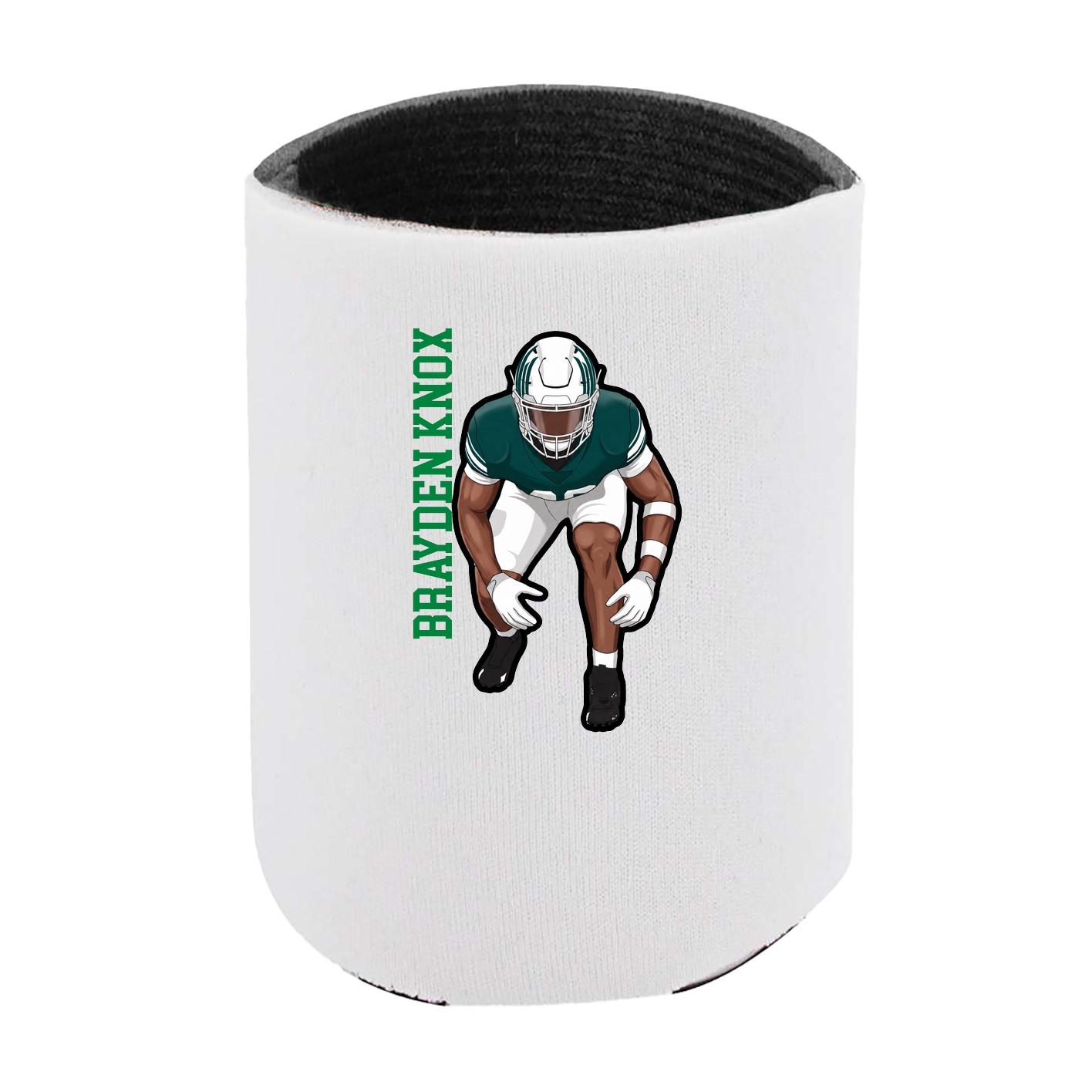 Can Holder — Name Vertical in White