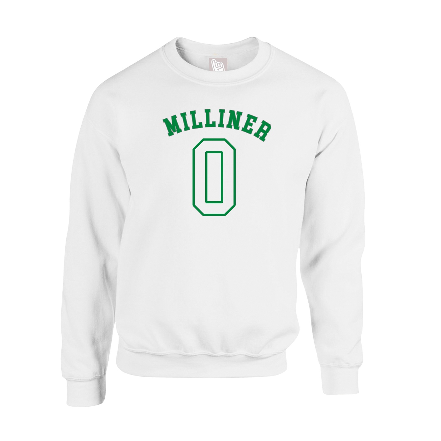 Fleece Crew — Shirsey Arch in White