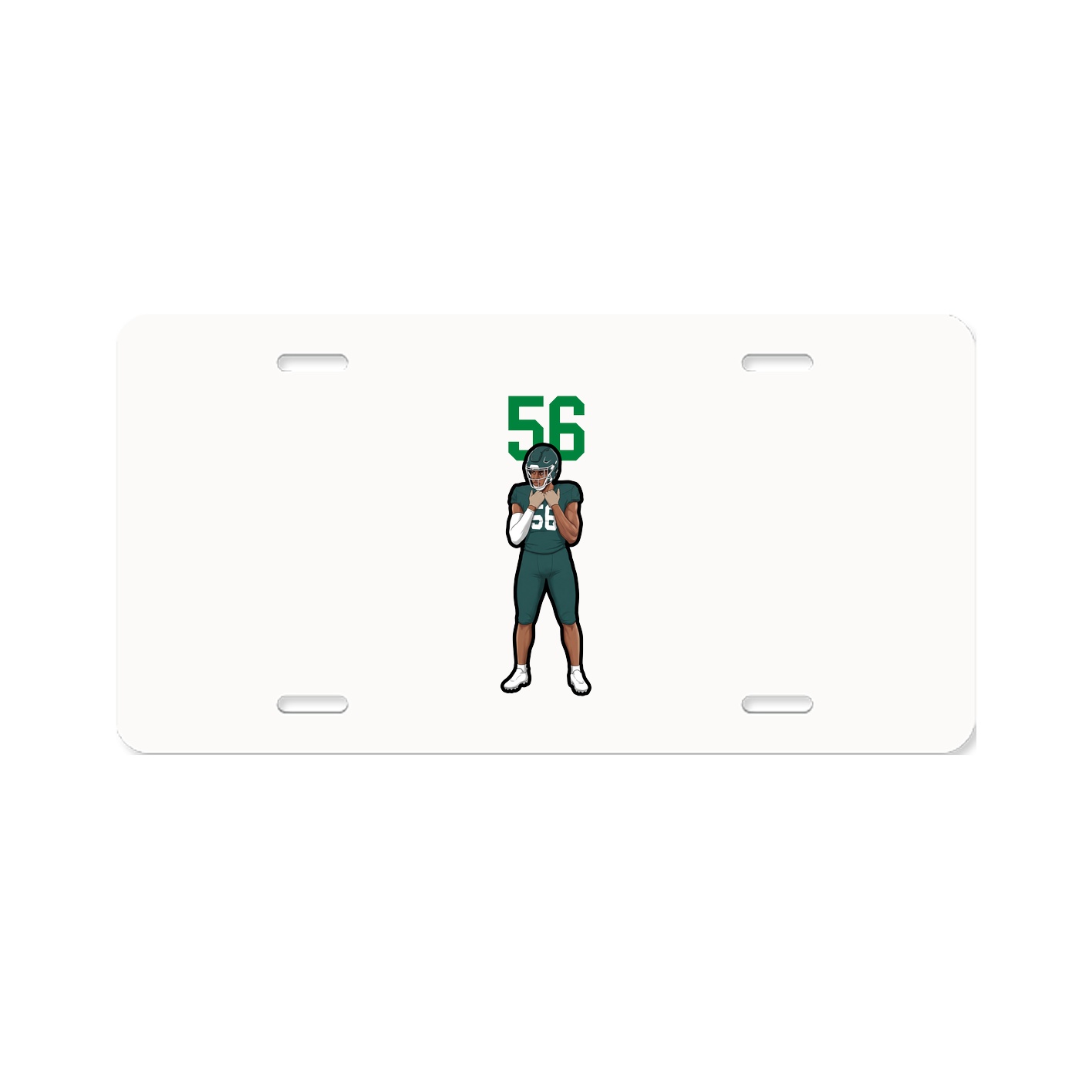 License Plate — Number Top in Classic
