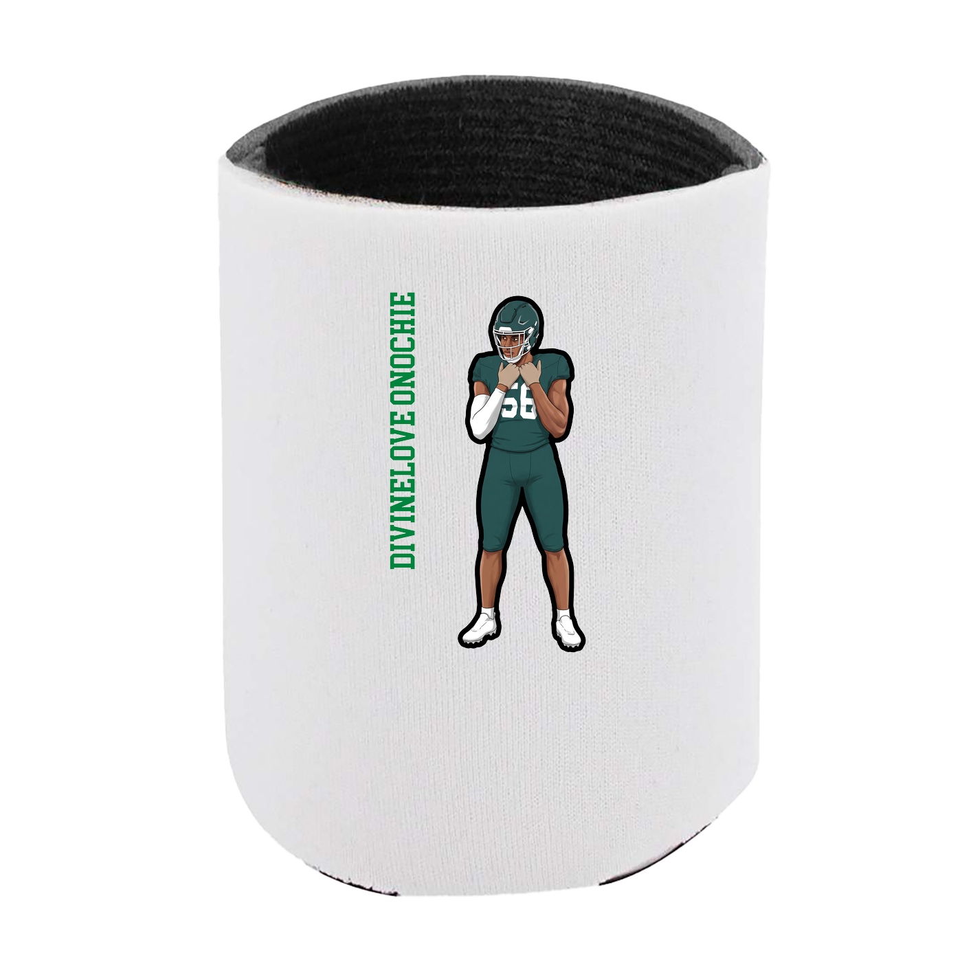 Can Holder — Name Vertical in White