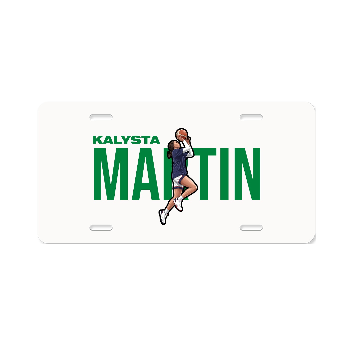 License Plate — Player Name in Classic