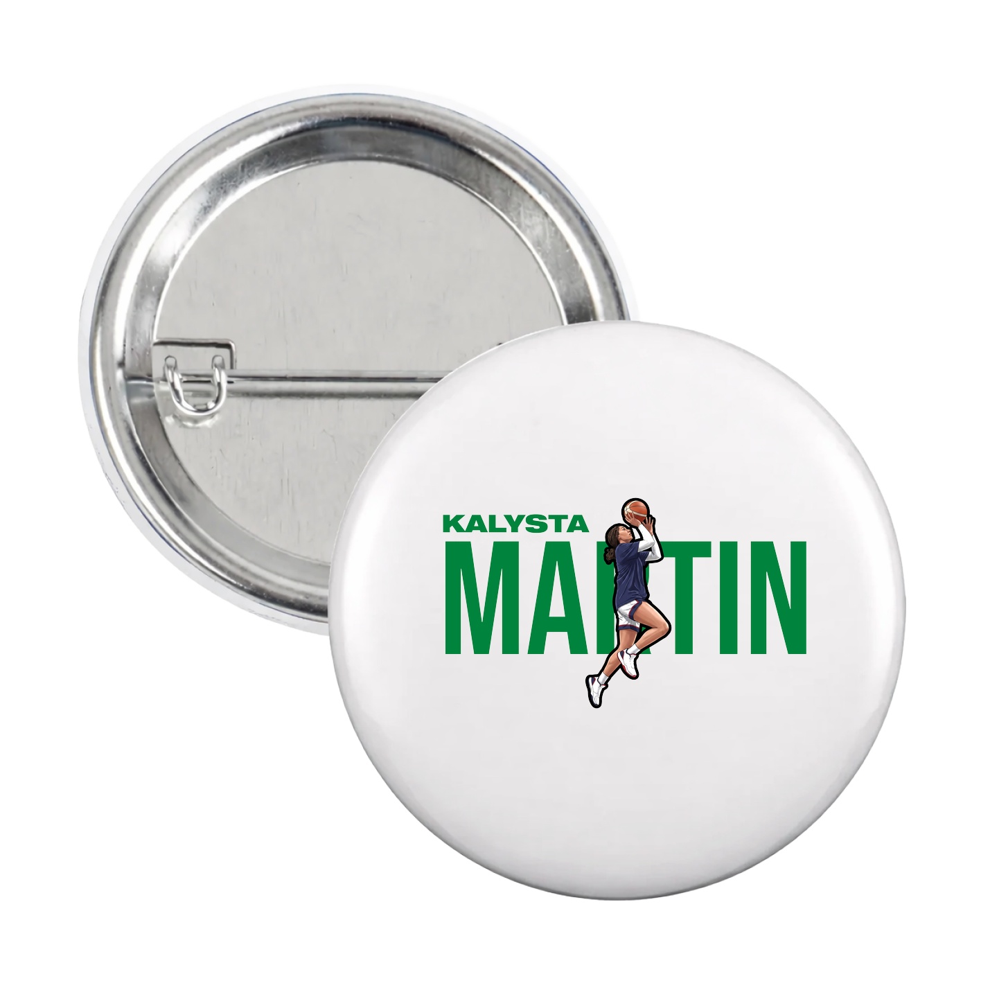 Game Day Button — Player Name in White