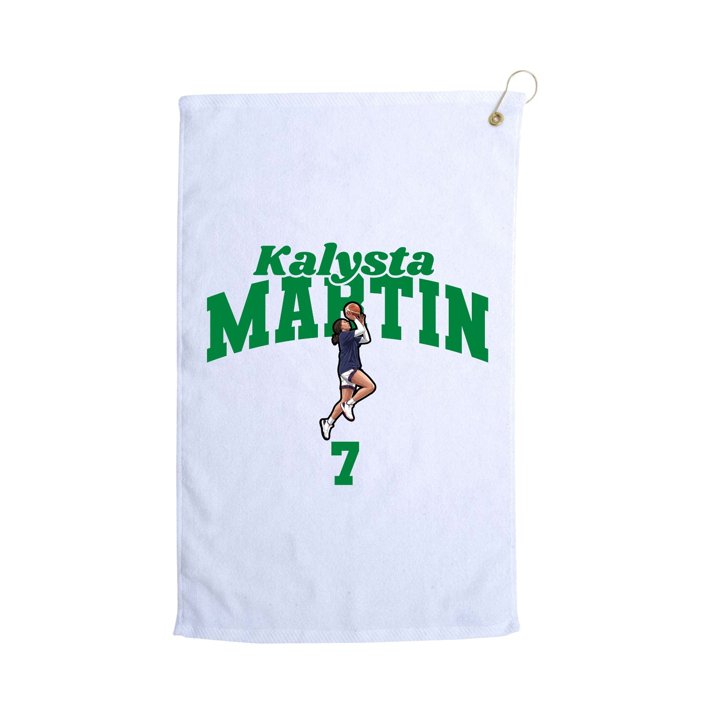 Golf Towel — Signature Arch in White