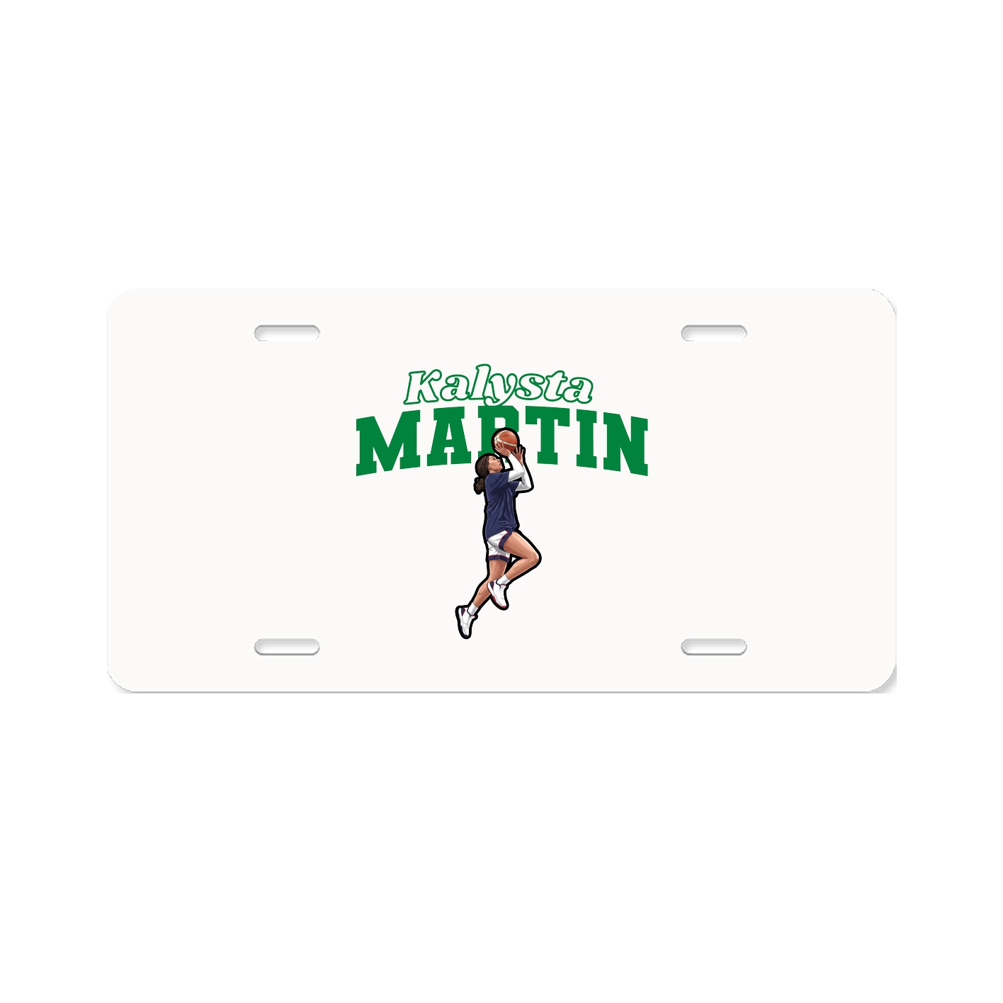 License Plate — Name Arch in Classic