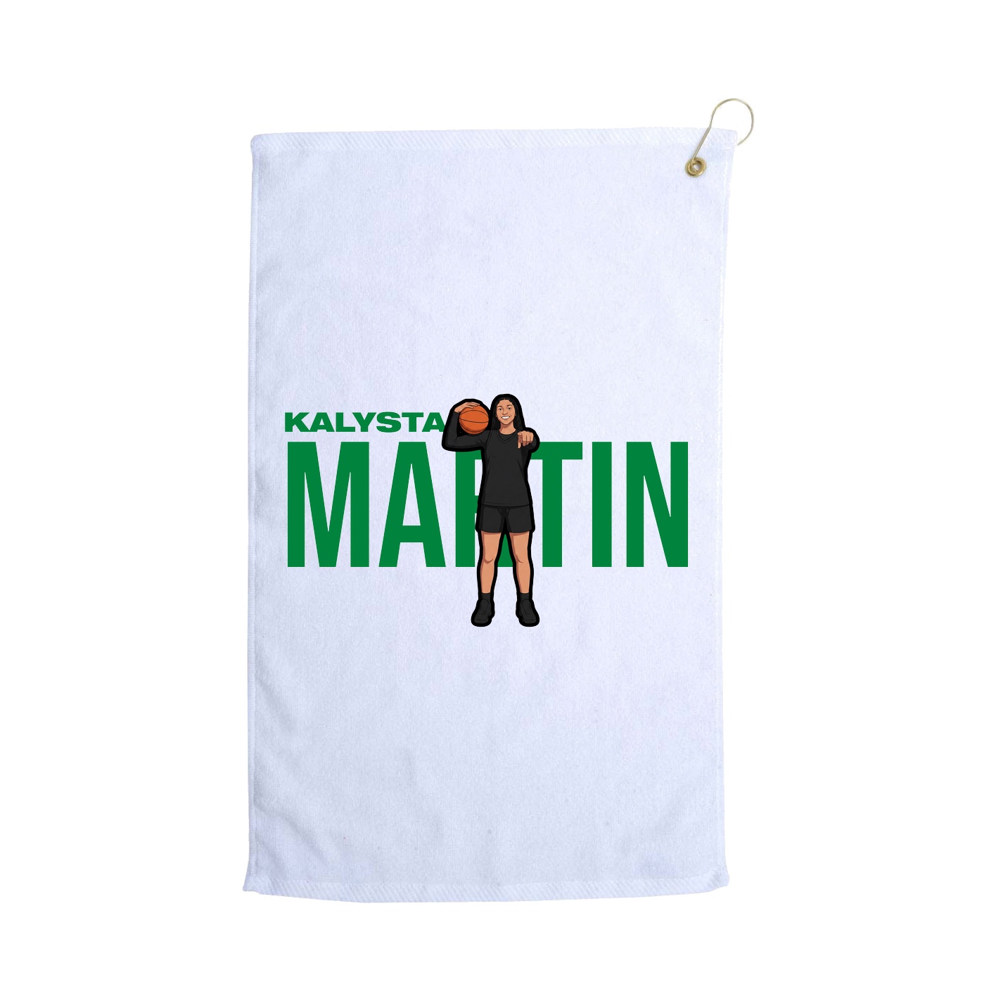 Golf Towel — Player Name in White