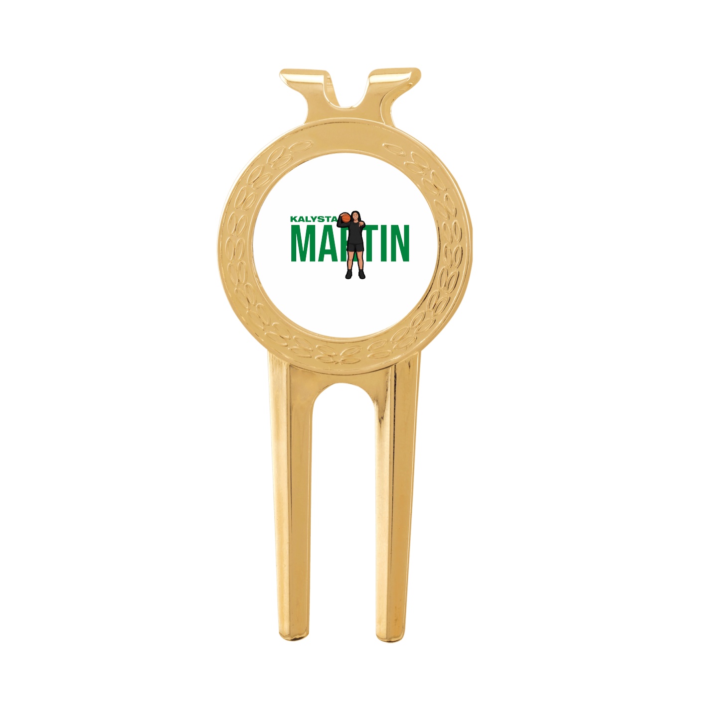 Divot Tool with Ball Marker — Player Name in Classic