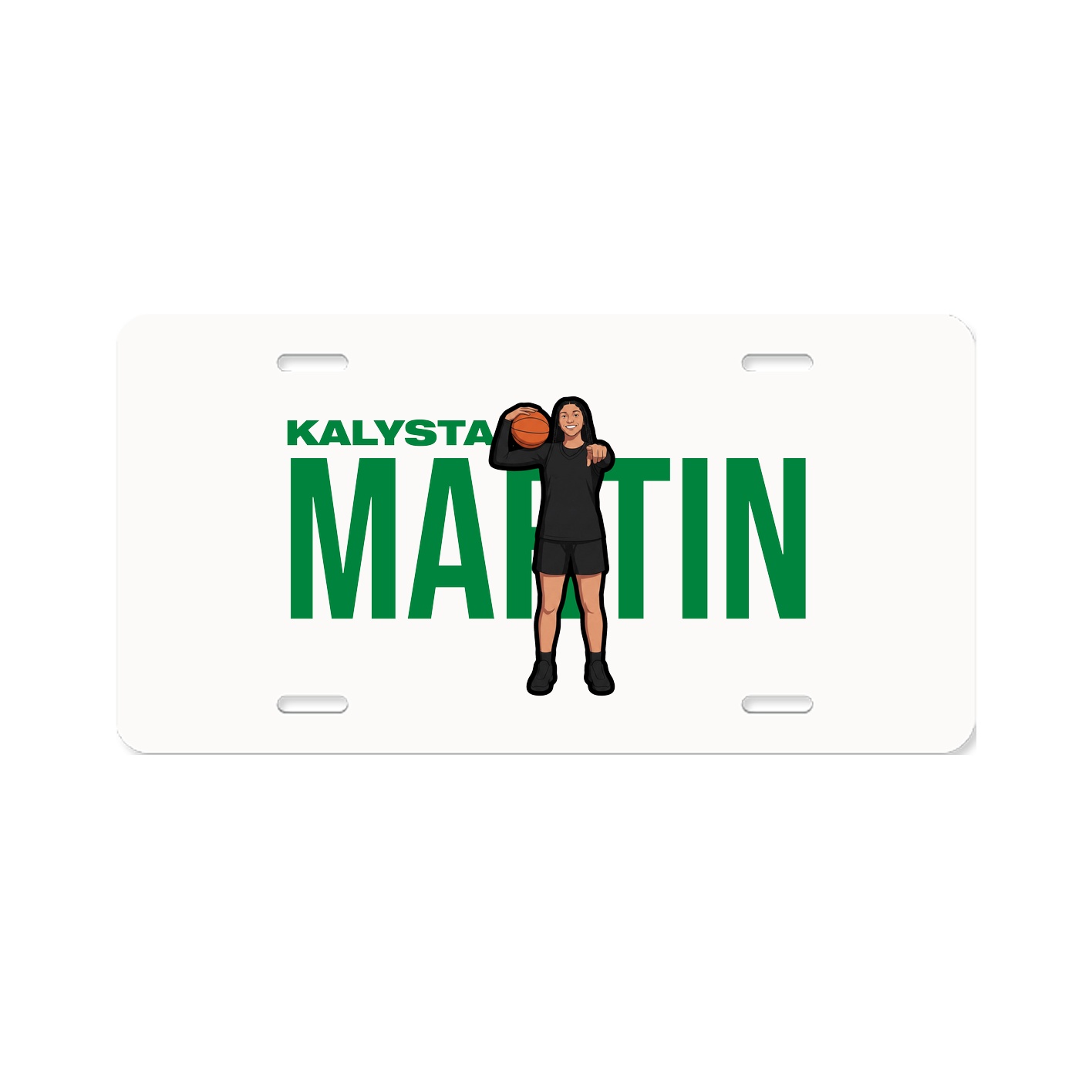 License Plate — Player Name in Classic