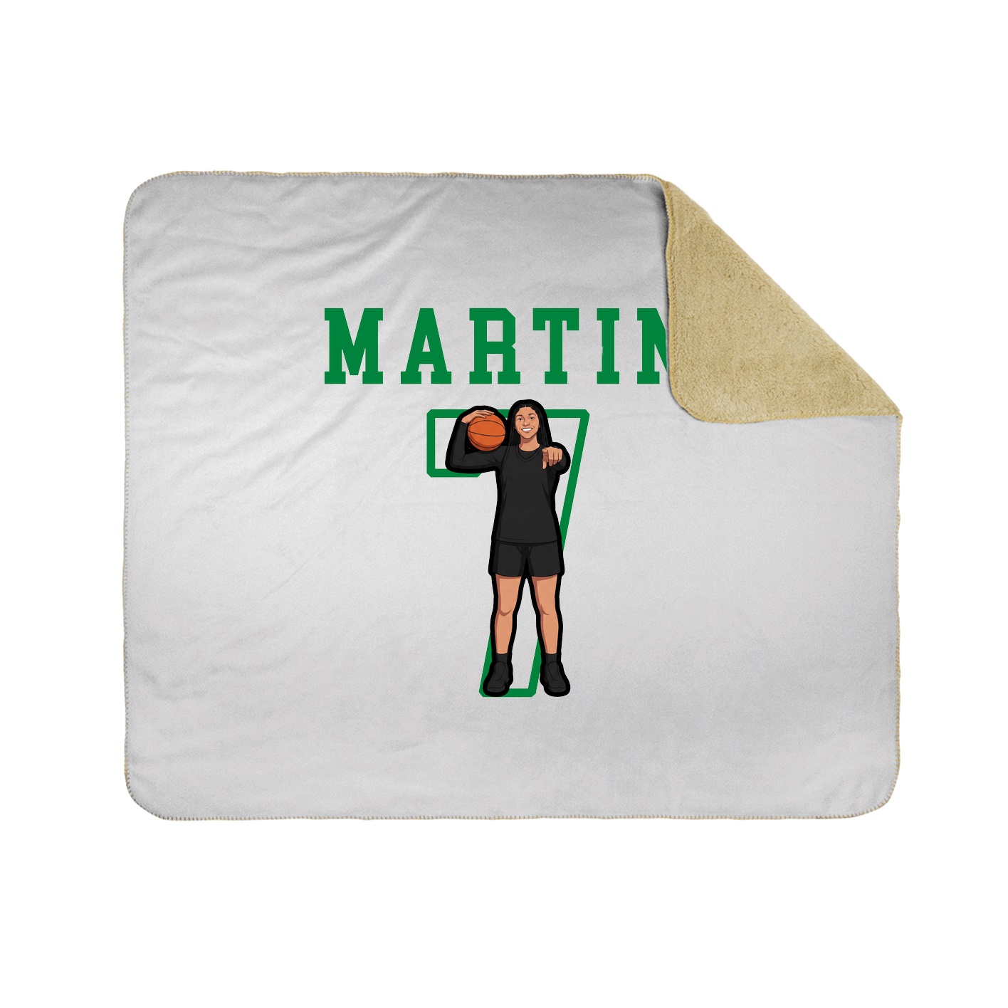 Throw Blanket — Shirsey in White