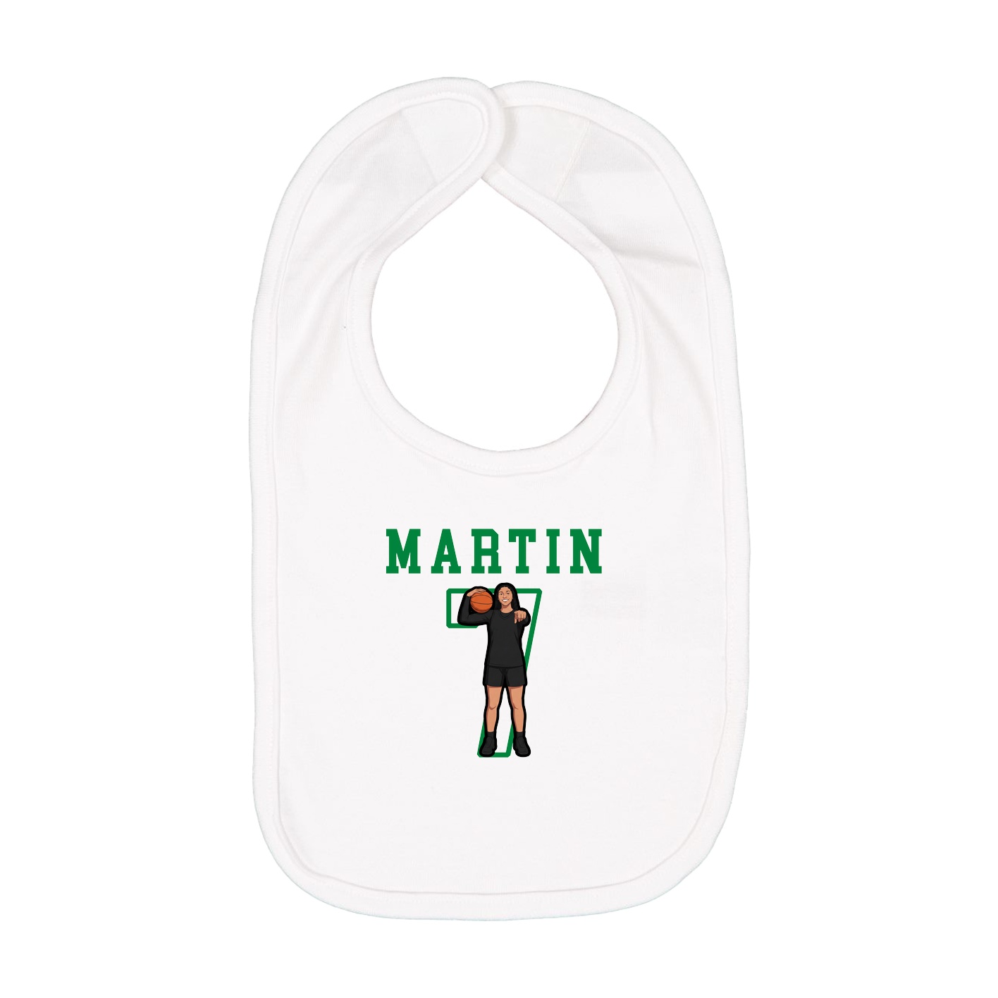 Infant Bib — Shirsey in White