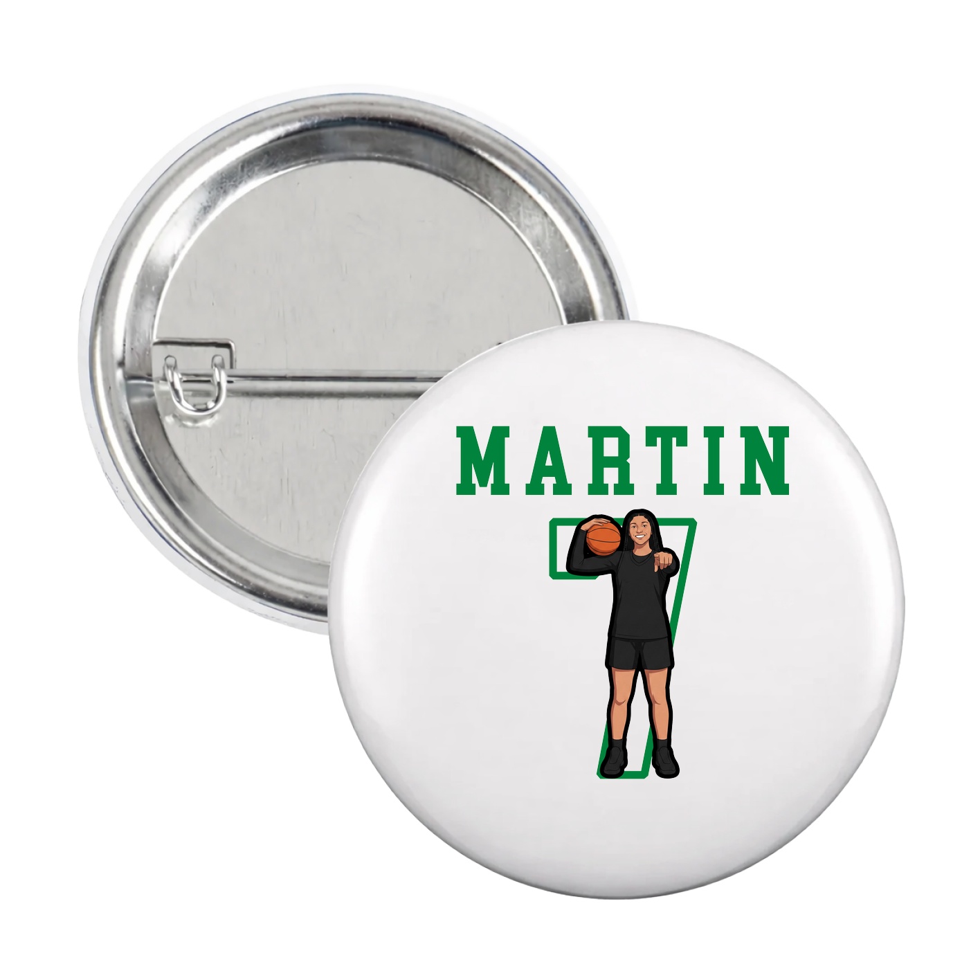Game Day Button — Shirsey in White