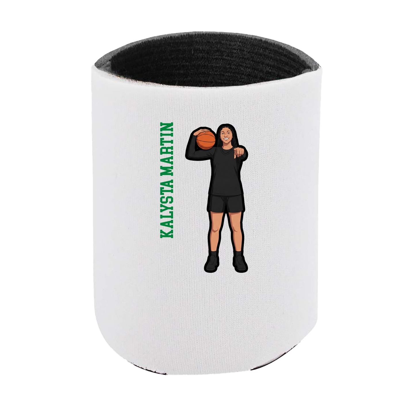Can Holder — Name Vertical in White